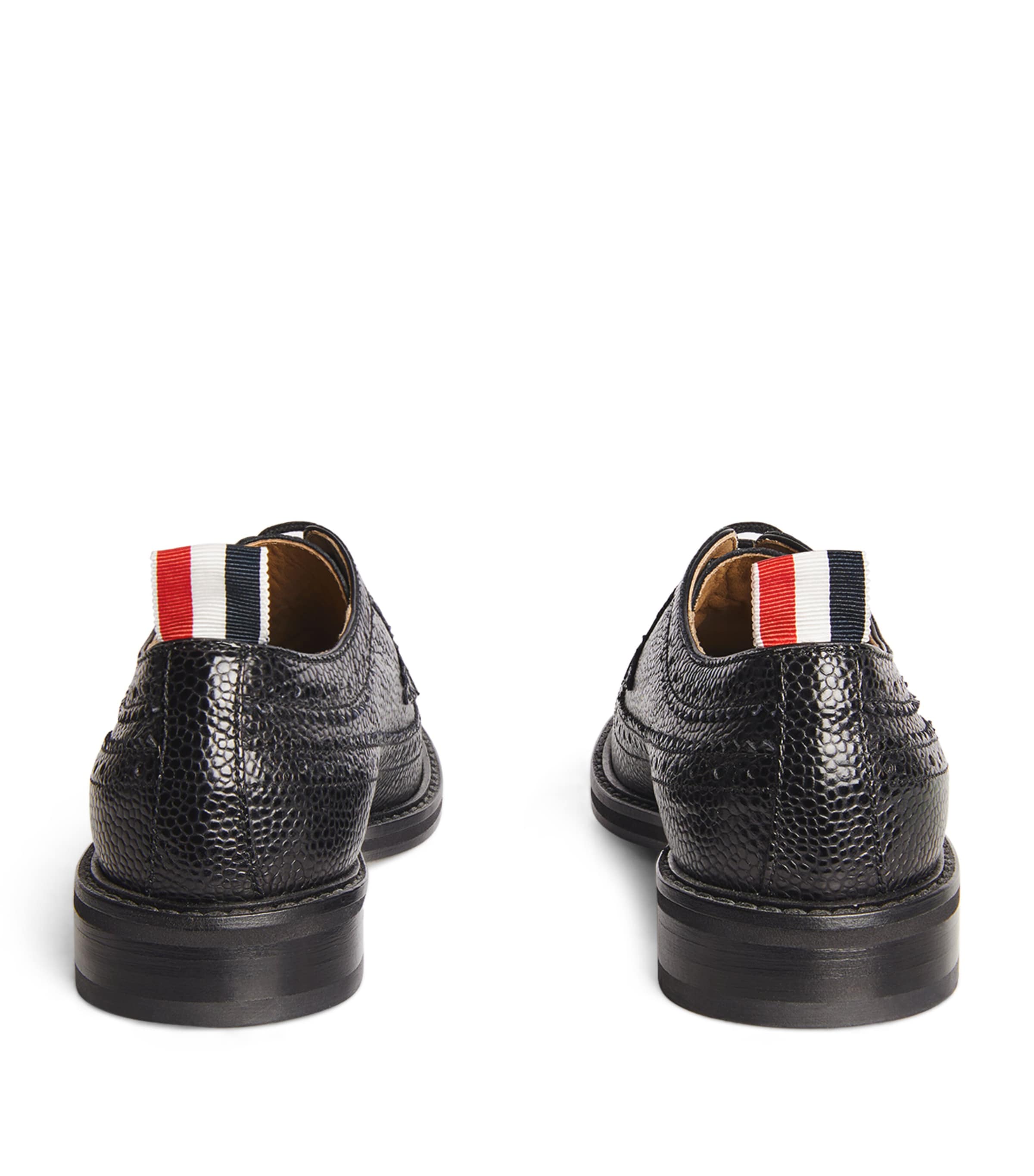 Leather Longwing Brogues BLACK Image 3