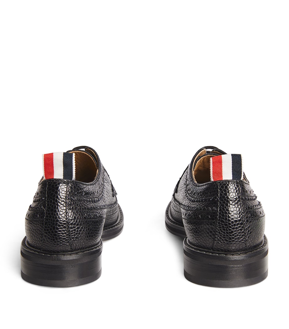 Leather Longwing Brogues BLACK Image 3