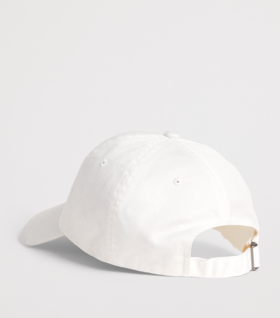 Polo Ralph Lauren Cotton Baseball Cap White Image 7