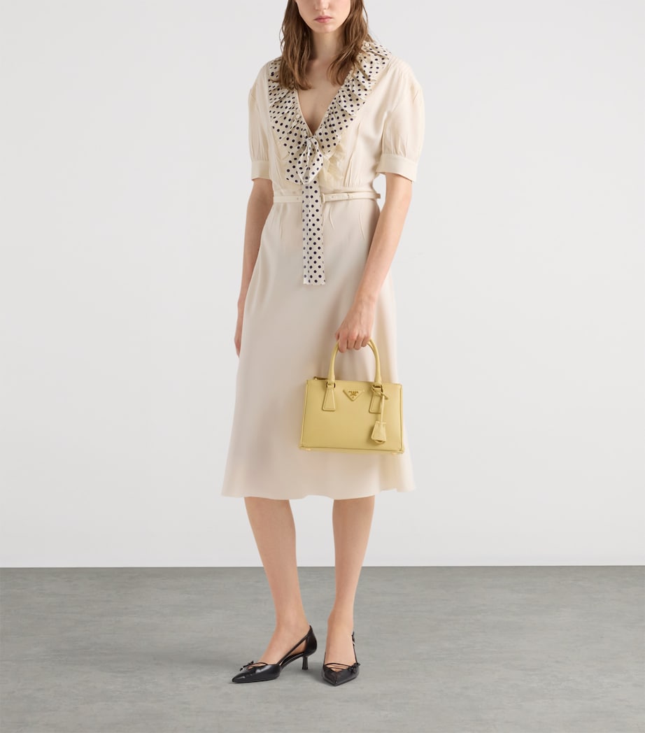 Prada Small Leather Galleria Top-Handle Bag Yellow Image 2