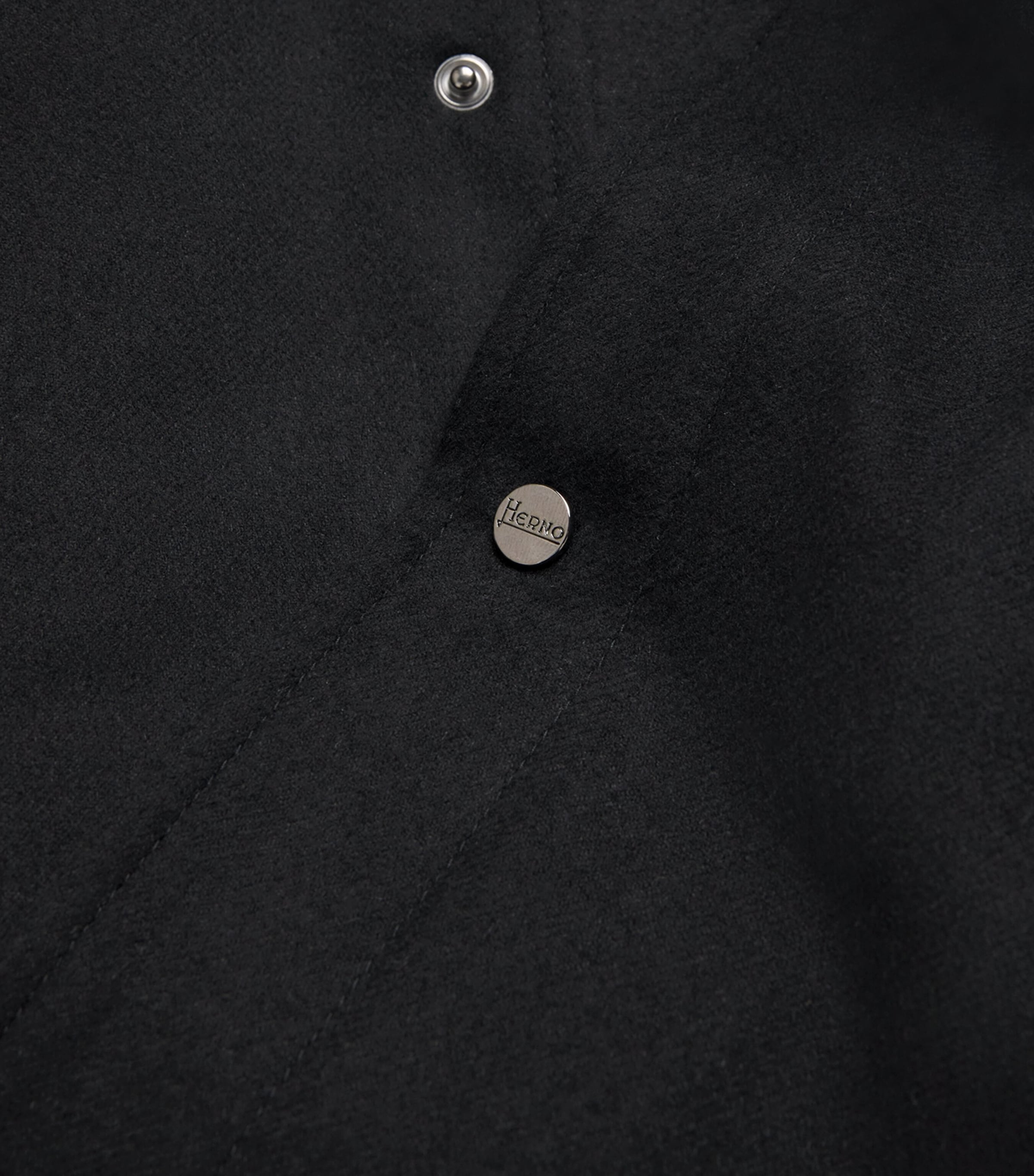 Water-Repellent Cashmere-Silk Overshirt BLACK Image 5