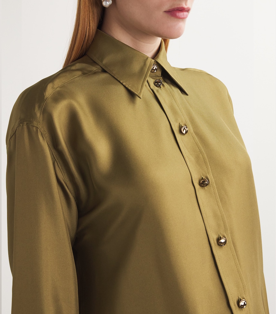 Silk Crush Shirt OLVOLIVE Image 6