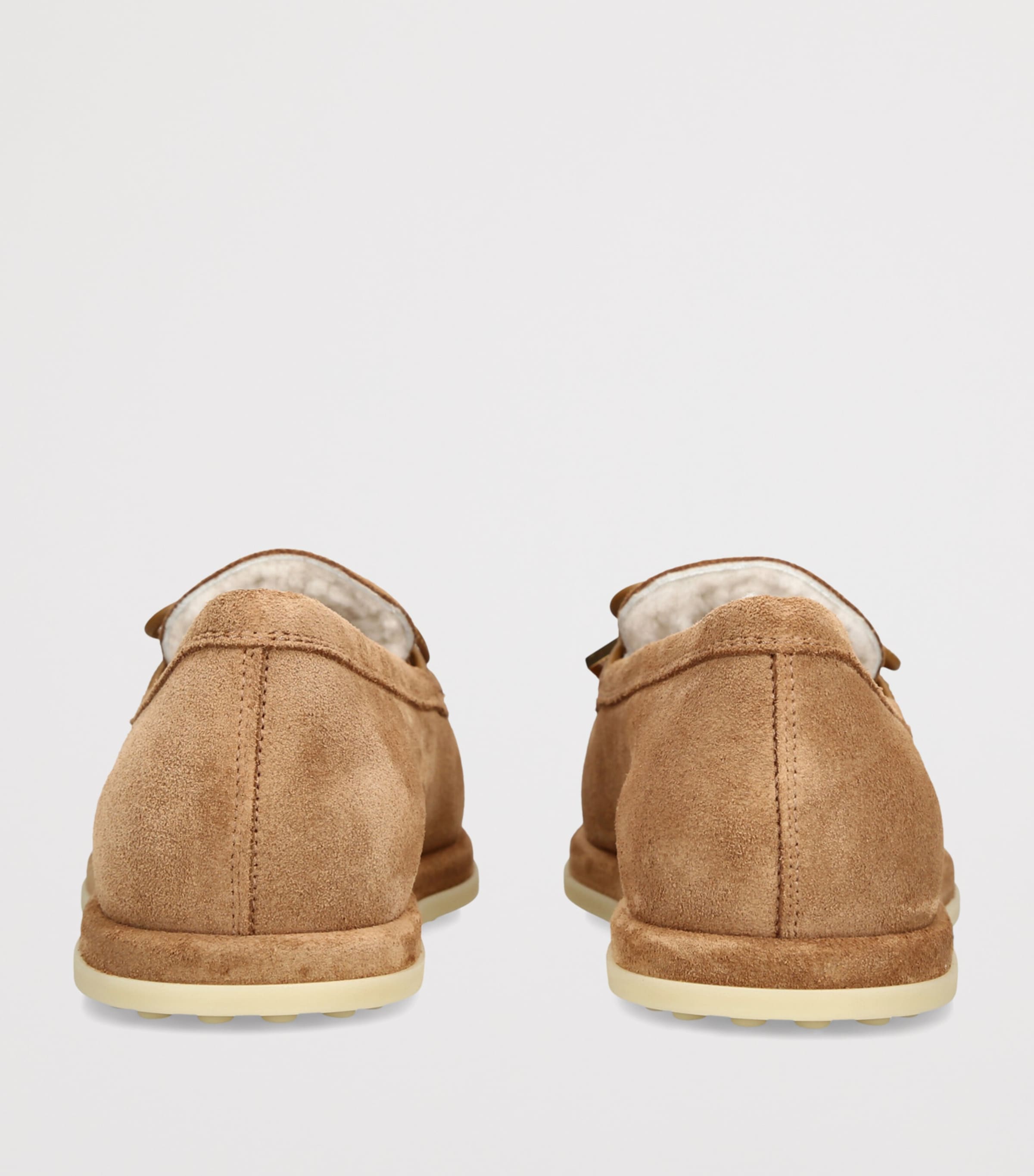 Tod's Shearling Gomma Slippers Camel Image 4