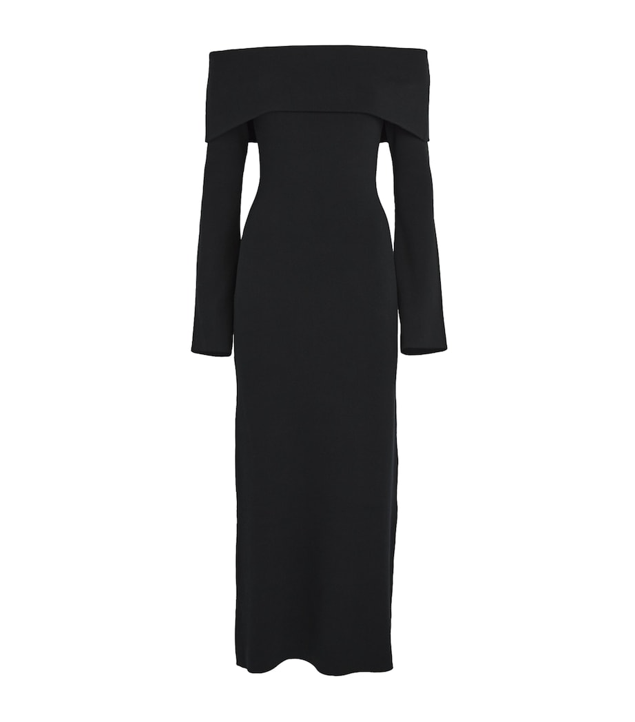 By Malene Birger Womens Long-Sleeve Bennie Midi Dress Black Image 1
