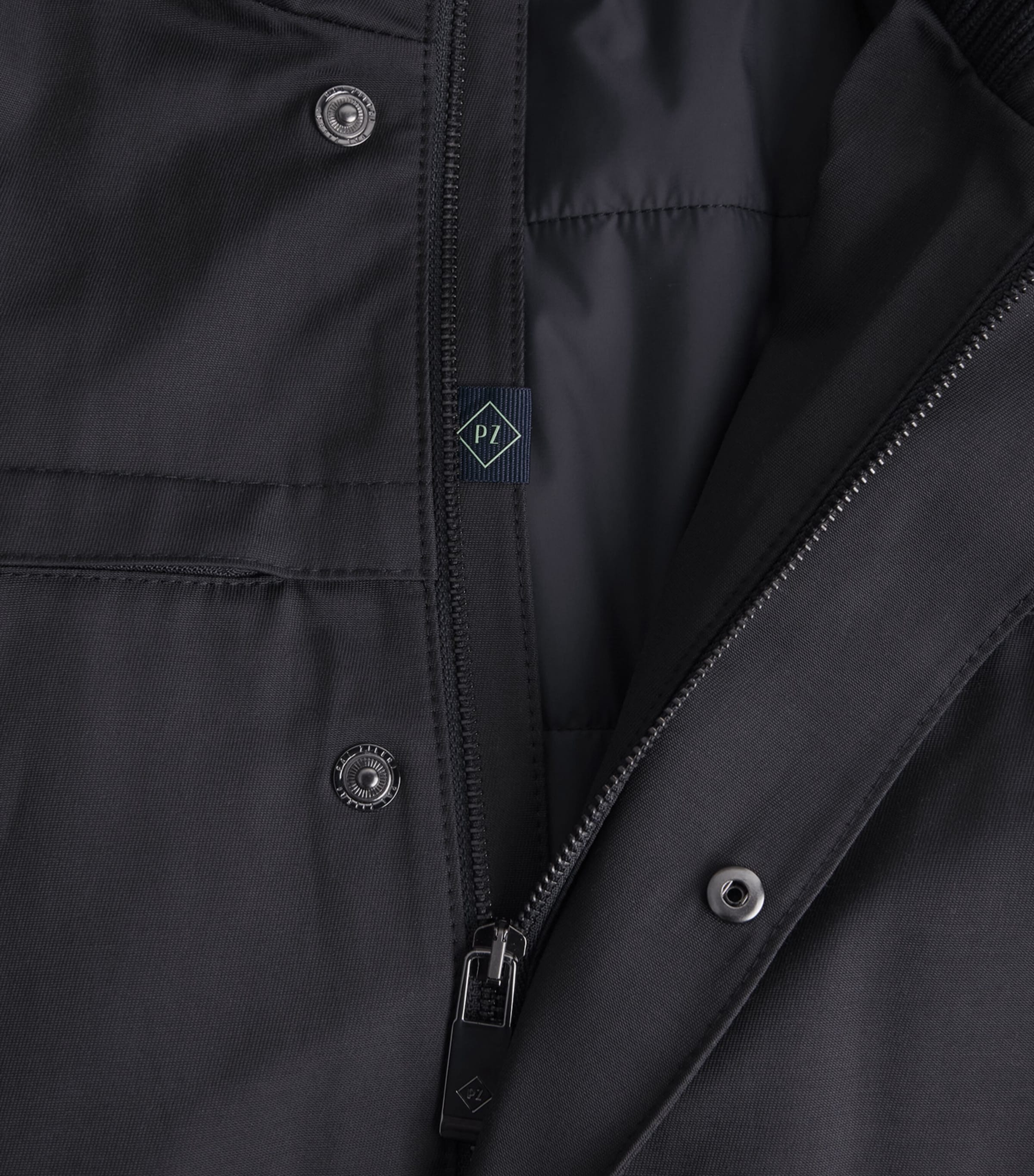 Cotton-Blend Waterproof Oyster Jacket 01 BLUE NAVY Image 5