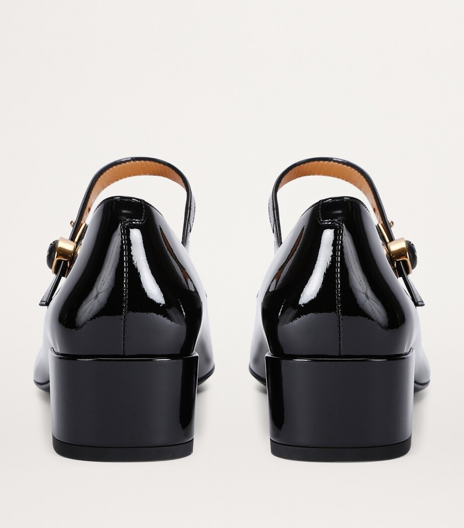 Patent Leather Cuoio Pumps 50 BLACK Image 2