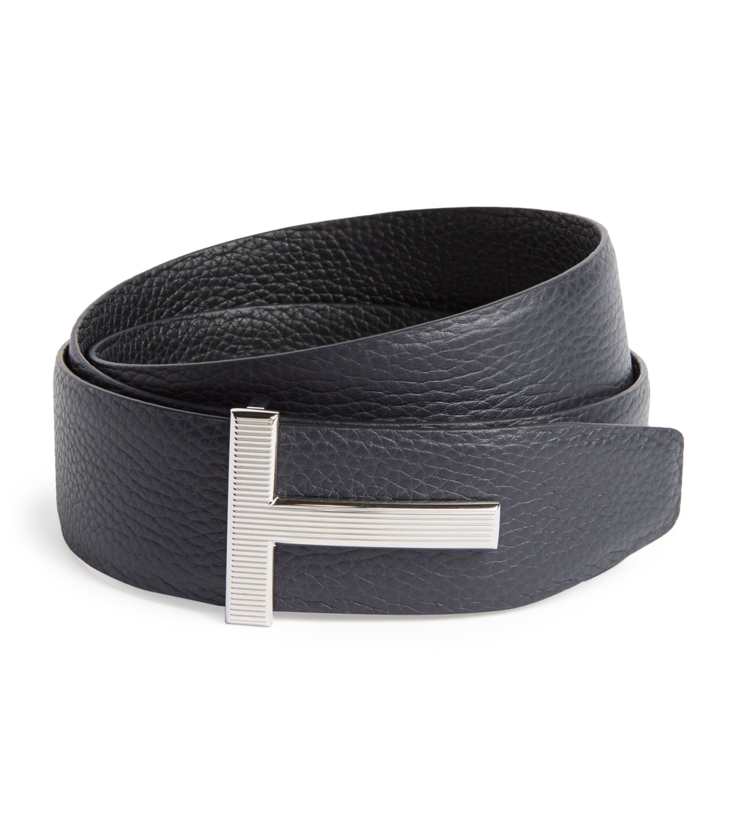 TOM FORD Leather Reversible T Ridge Belt | Men Accessories | Belts | Designers | Tom Ford TOM FORD Leather Reversible T Ridge Belt | Men Accessories | Belts | Designers | Tom Ford