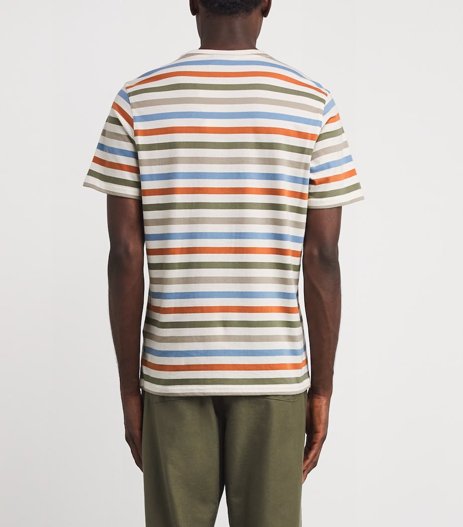 Cotton Rokeby Stripe T-Shirt WHISPER WHITE Image 4