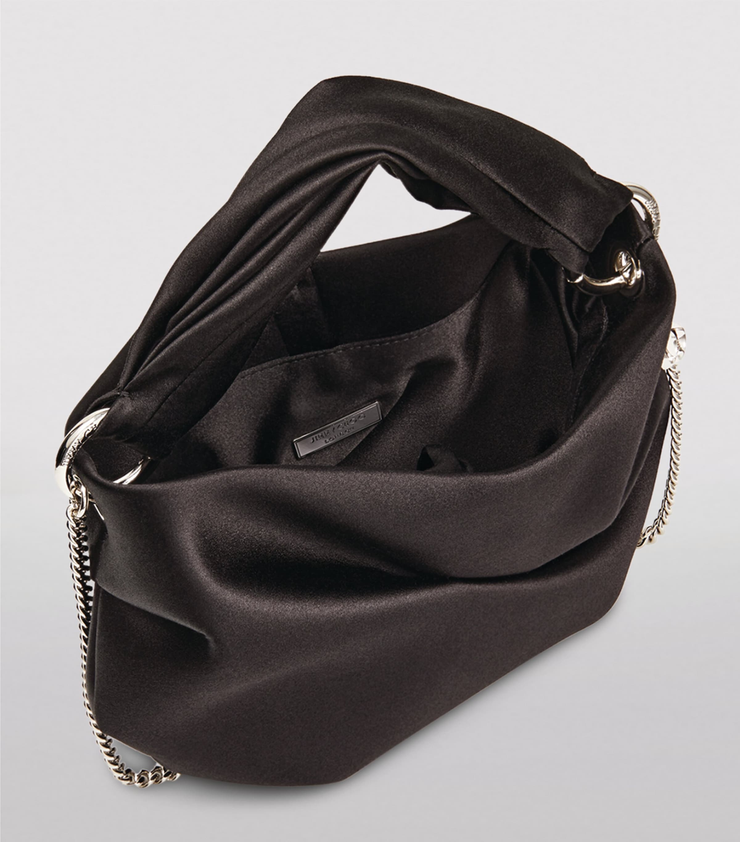 Satin Bonny Top-Handle Bag BLACK Image 2