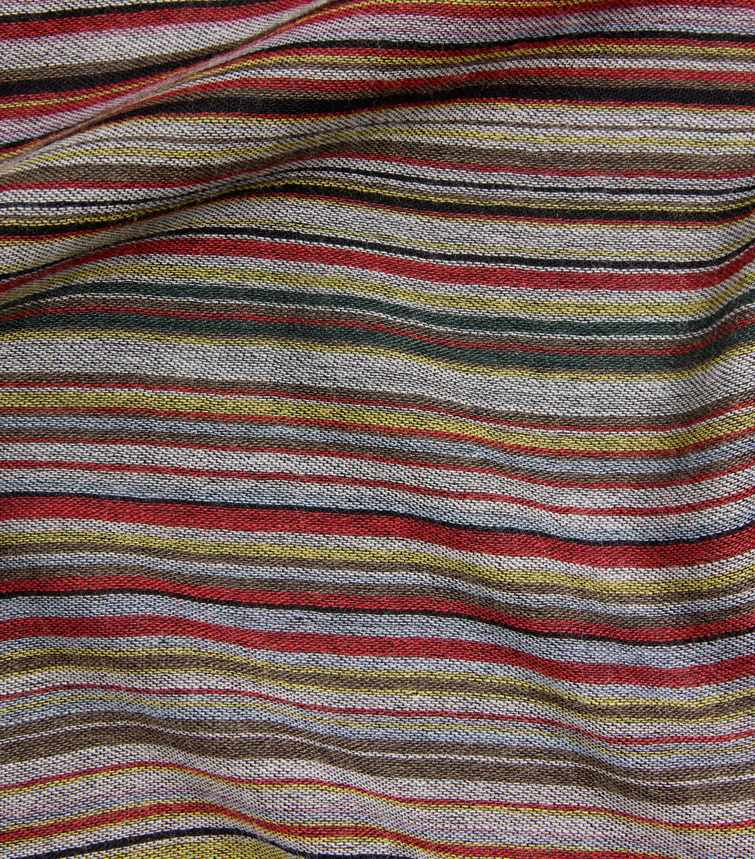 Paul Smith Wool-Silk Signature Stripe Scarf Coloured Image 4