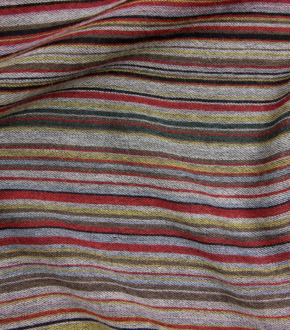 Paul Smith Wool-Silk Signature Stripe Scarf Coloured Image 4