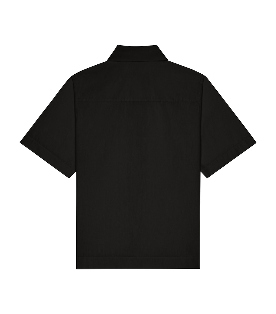 Cotton Short-Sleeve Shirt BLACK Image 2