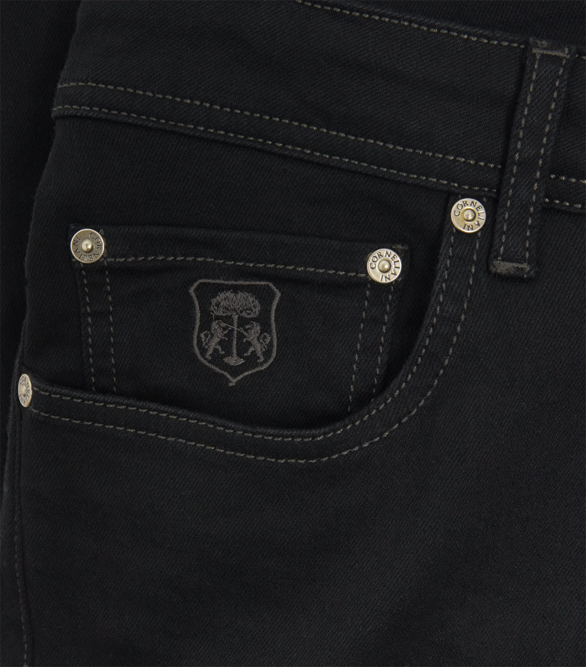 Stretch-Blend Straight Jeans 020 BLACK Image 6