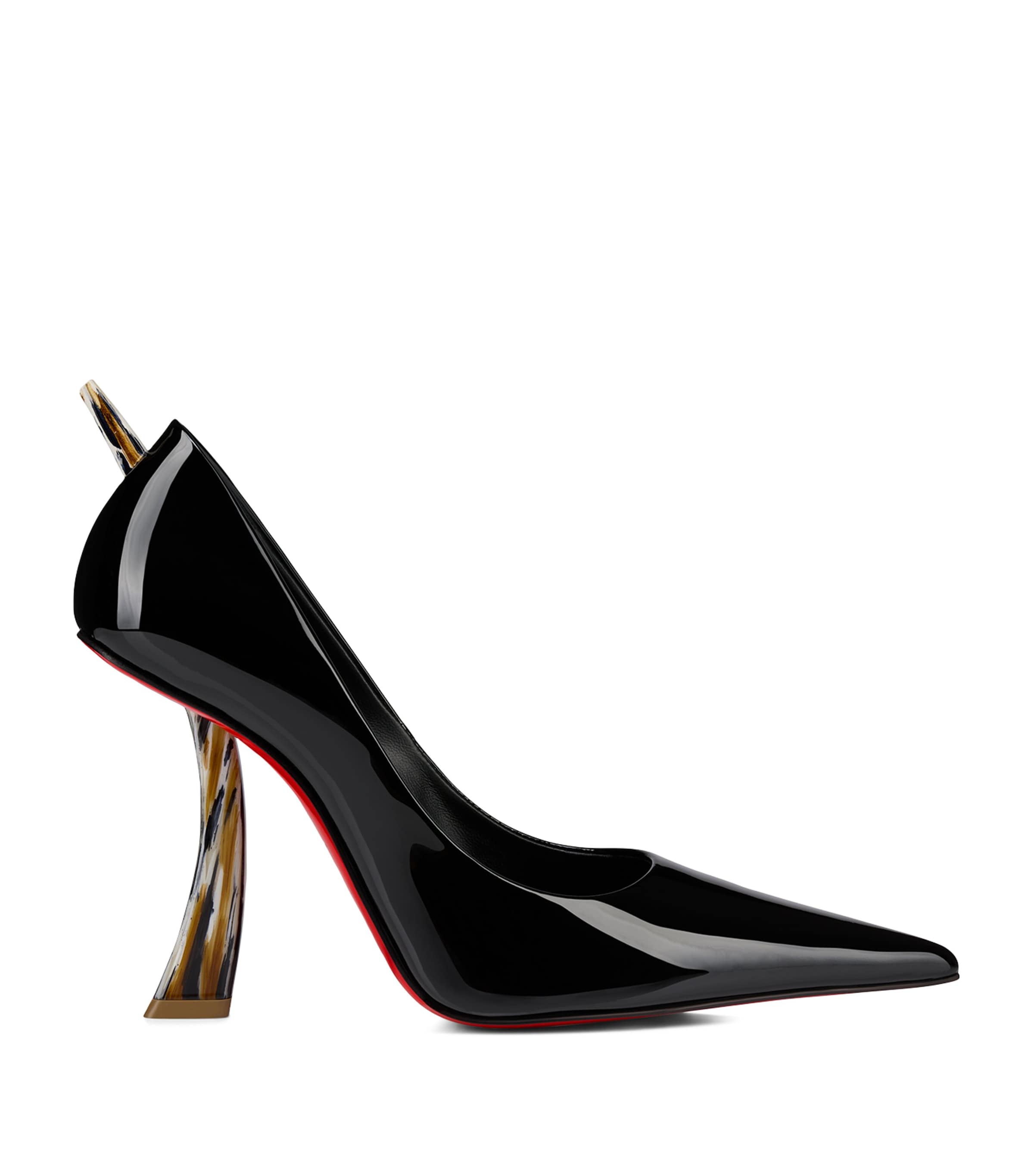 CHRISTIAN LOUBOUTIN KATE CLAWMAX PATENT LEATHER PUMPS 100 
