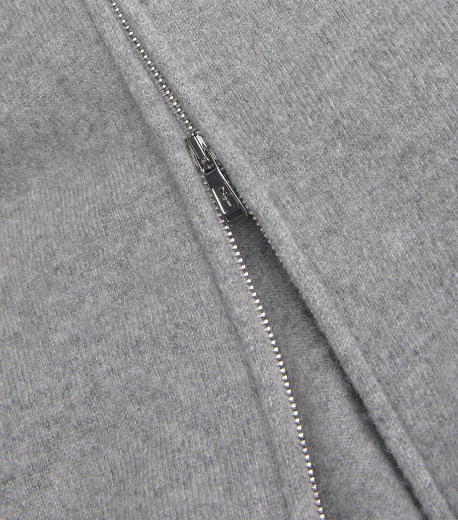 Cashmere Zip Sweater A.19  GRIGIO A Image 5