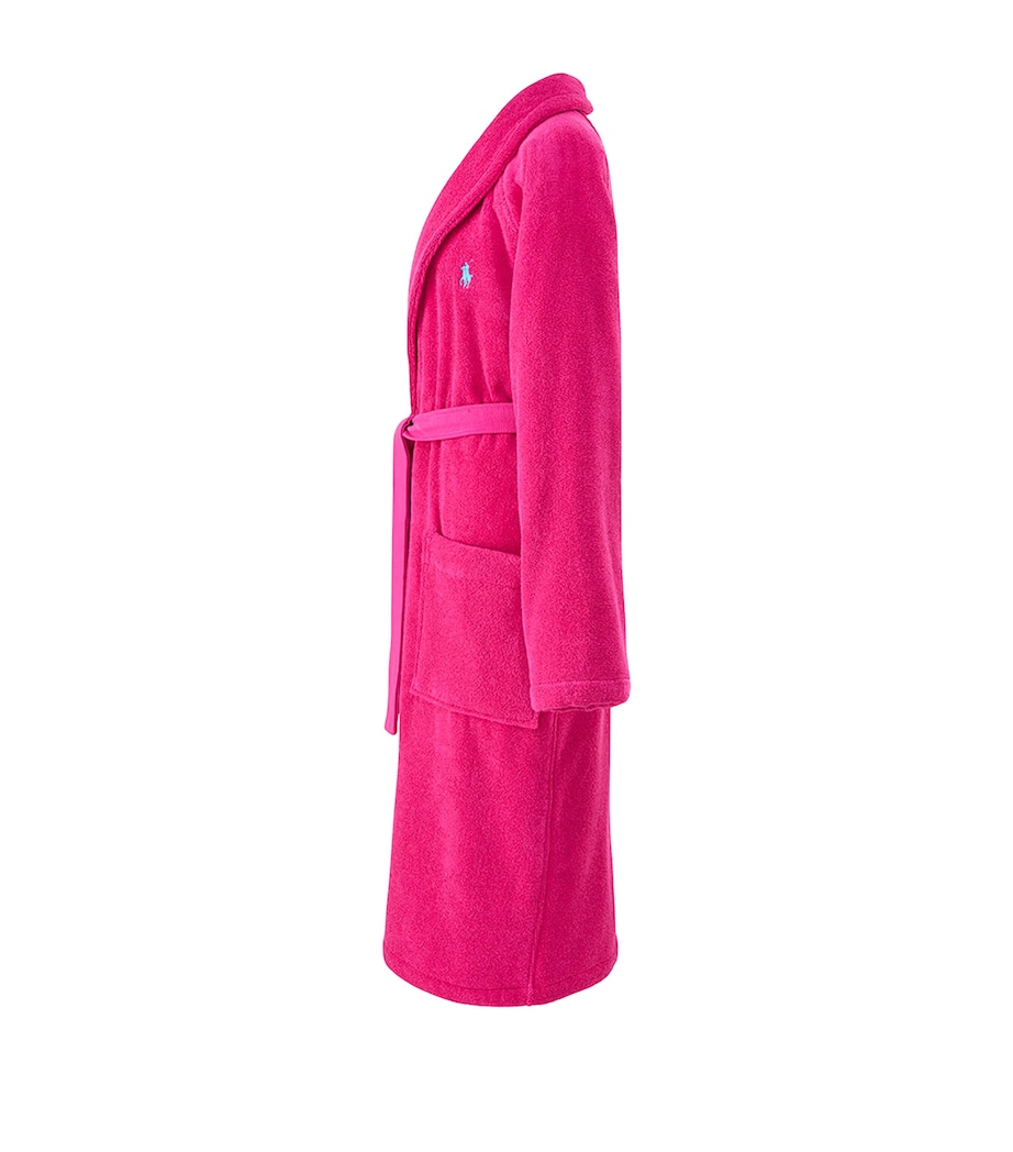 Polo Player Bath Robe SKY PINK Image 2