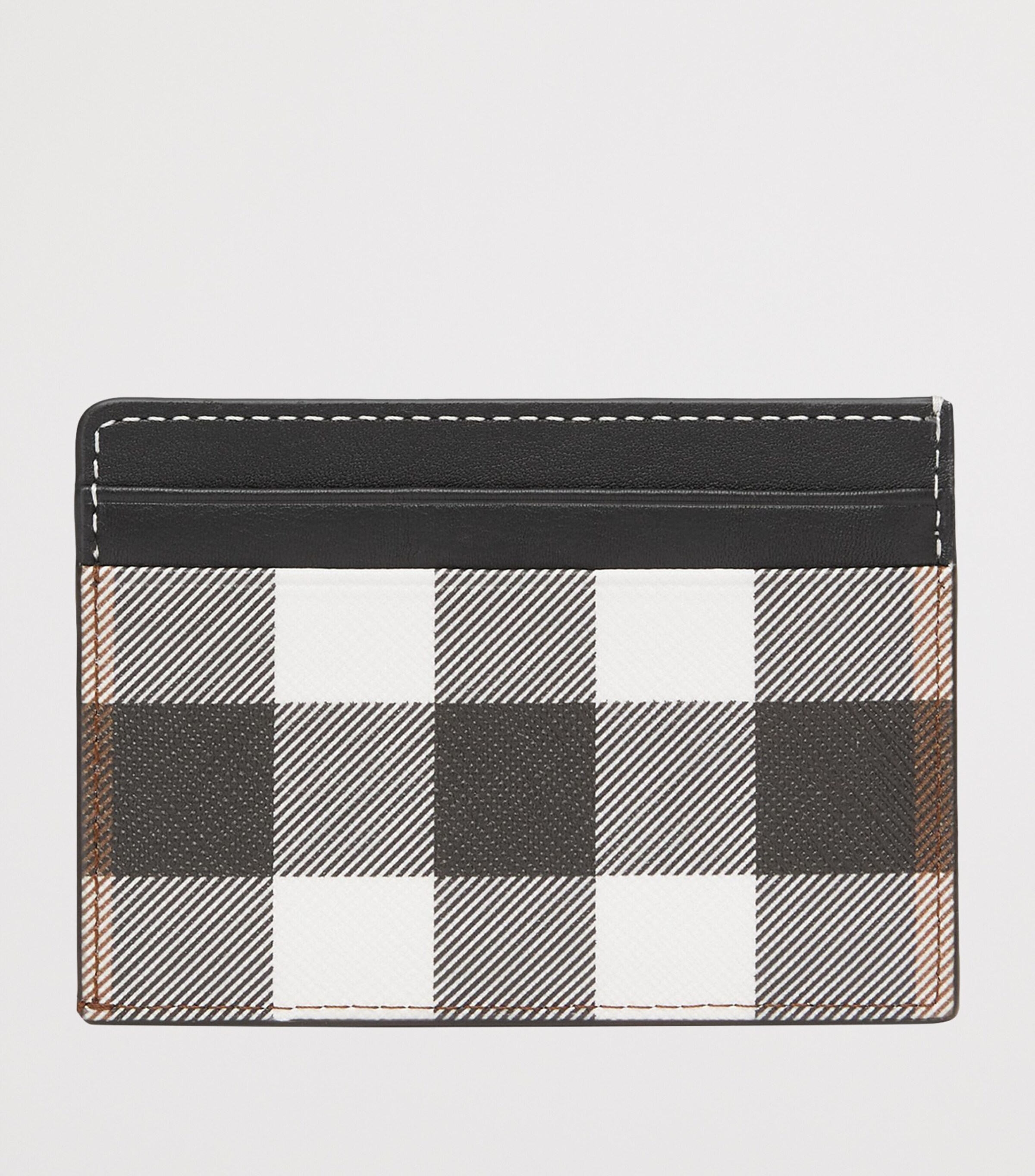 Check Logo Card Holder DARK BIRCH BROWN Image 5