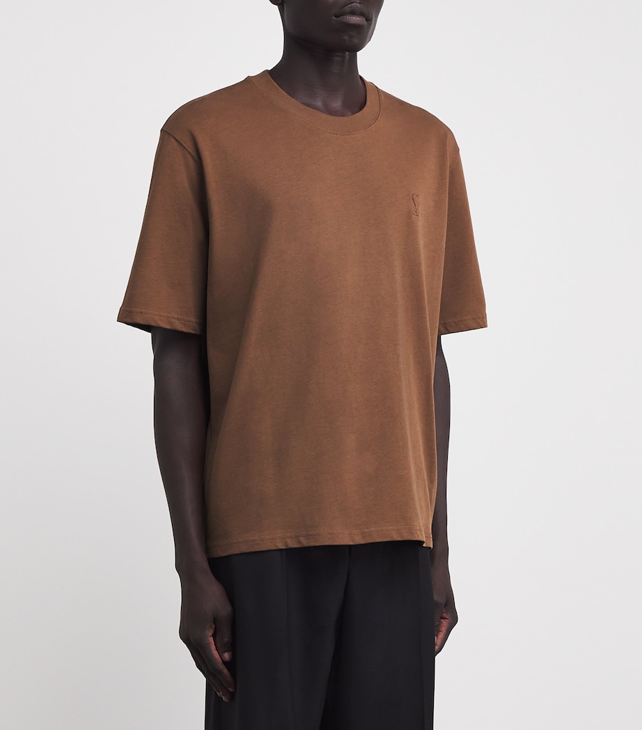 Cotton Logo T-Shirt 216 - NOISETTE Image 3
