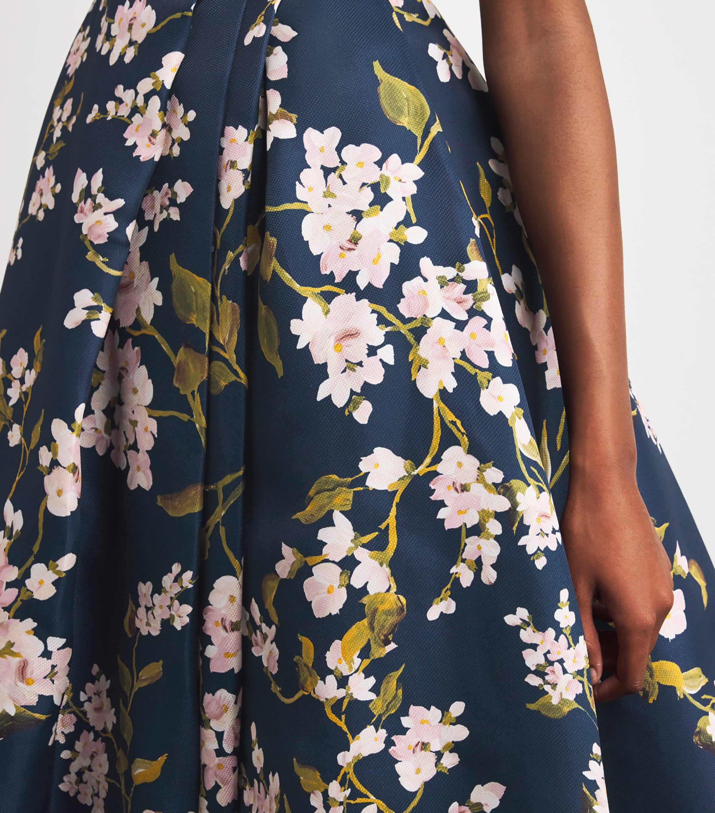 Gazar Floral Off-The-Shoulder Gown OCEAN MULTI Image 6