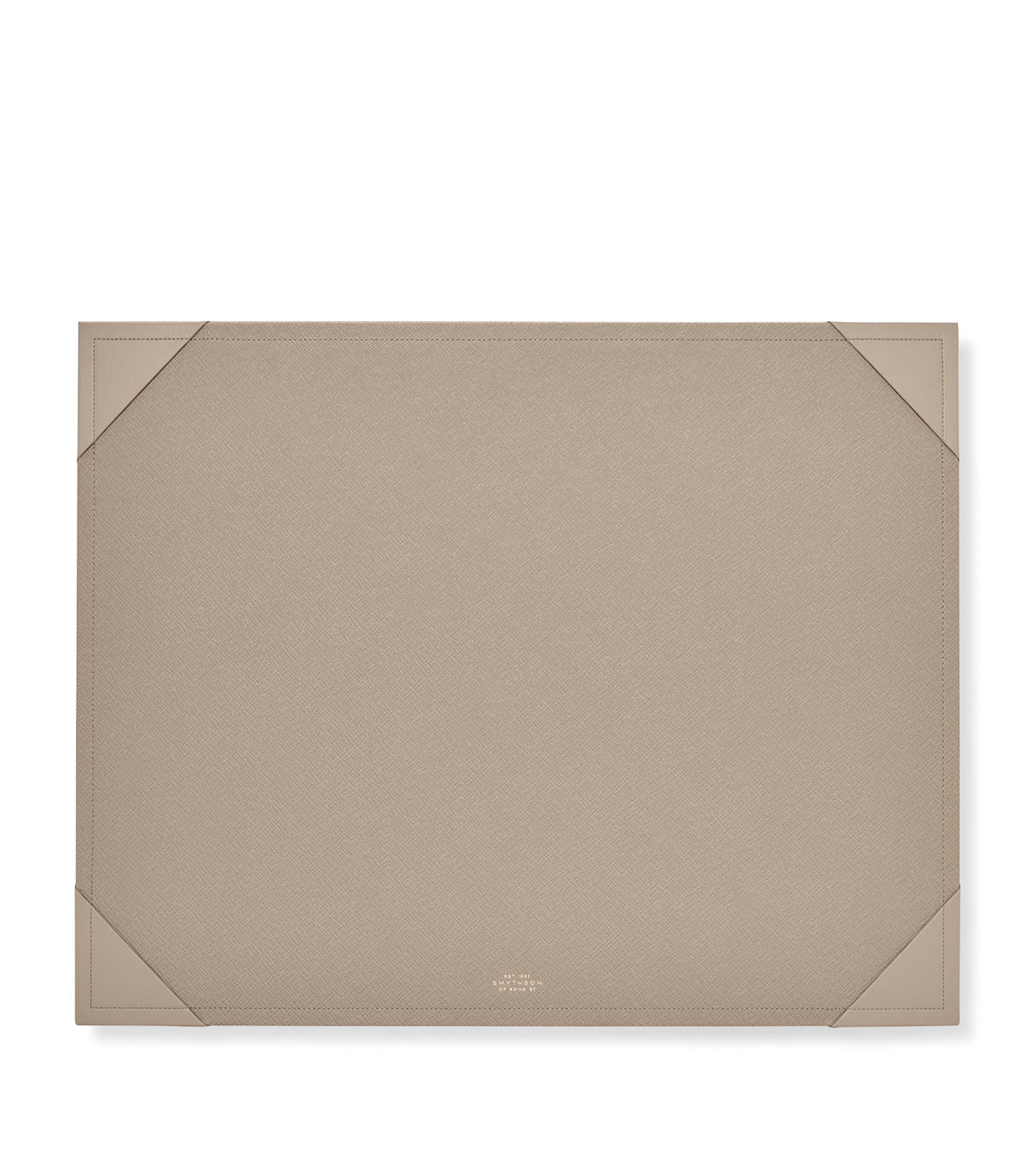 Smythson Leather Desk Mat Sandstone Image 1