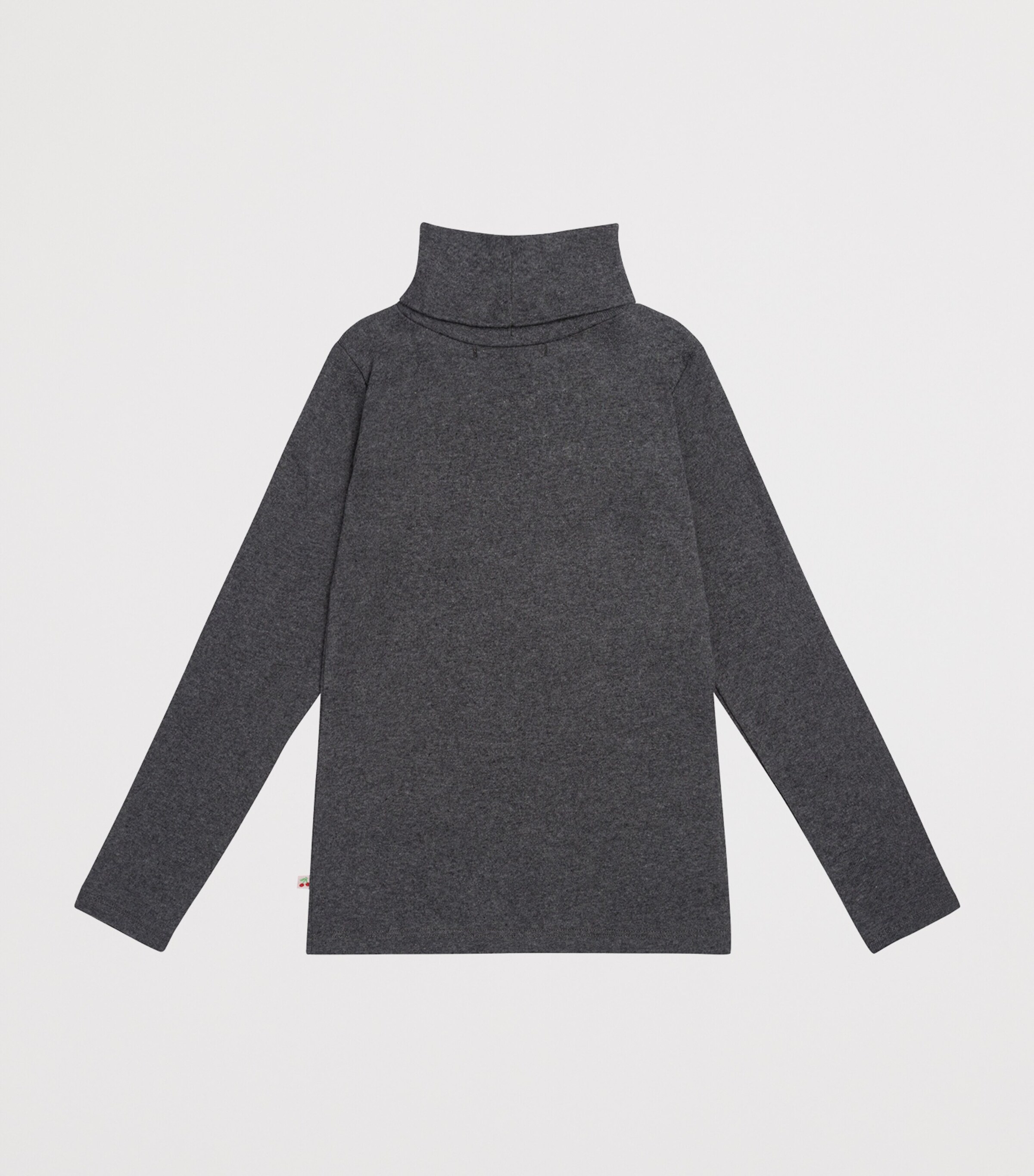 Bonpoint Organic Cotton Rollneck Sweater (4-8 Years) Gris Chine F. Image 2
