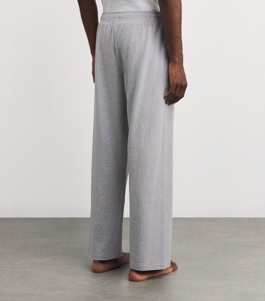 Cotton-Blend Lounge Trousers HEATHER GREY Image 4