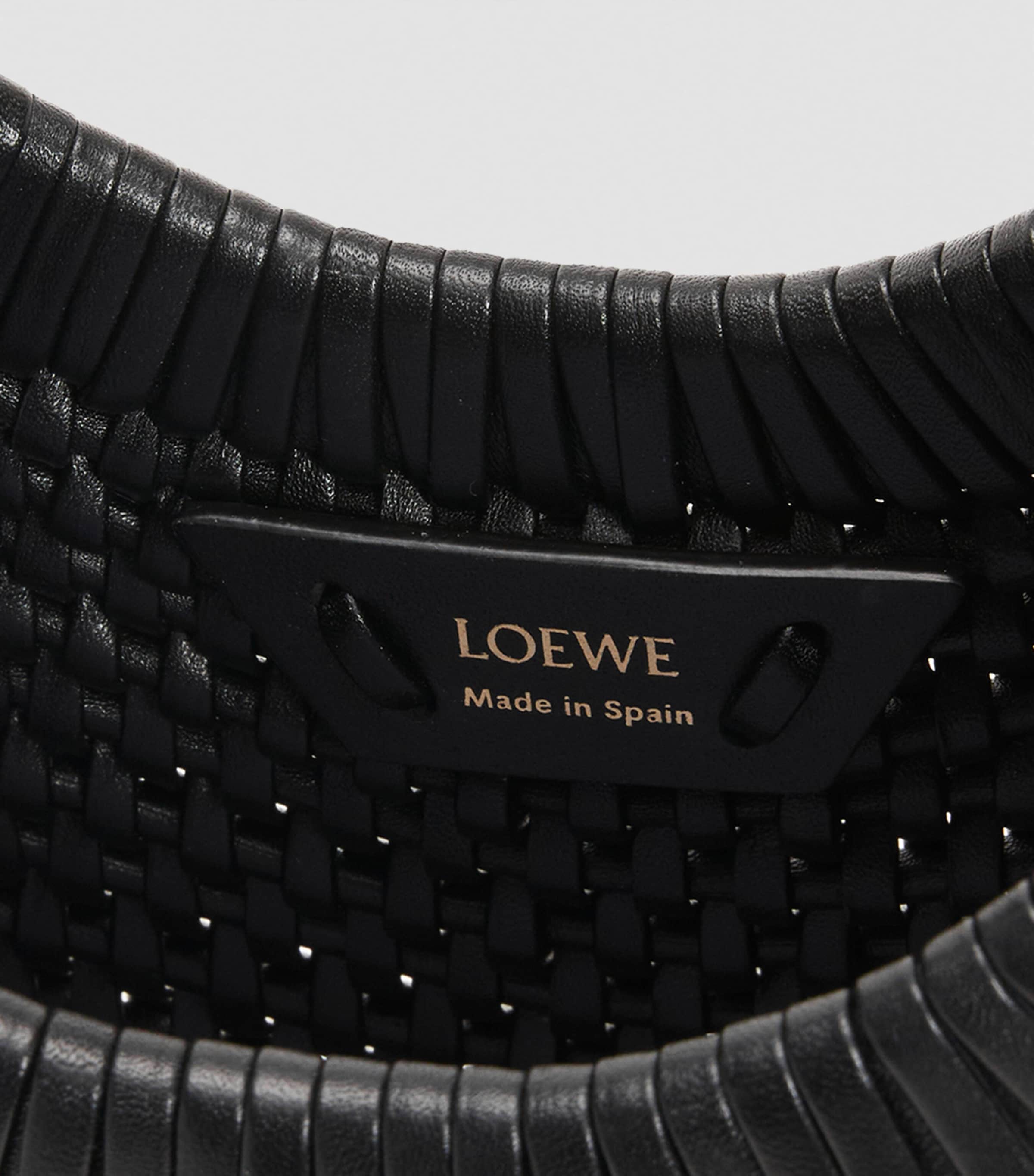 Leather Diamond Top-Handle Bag BLACK Image 13