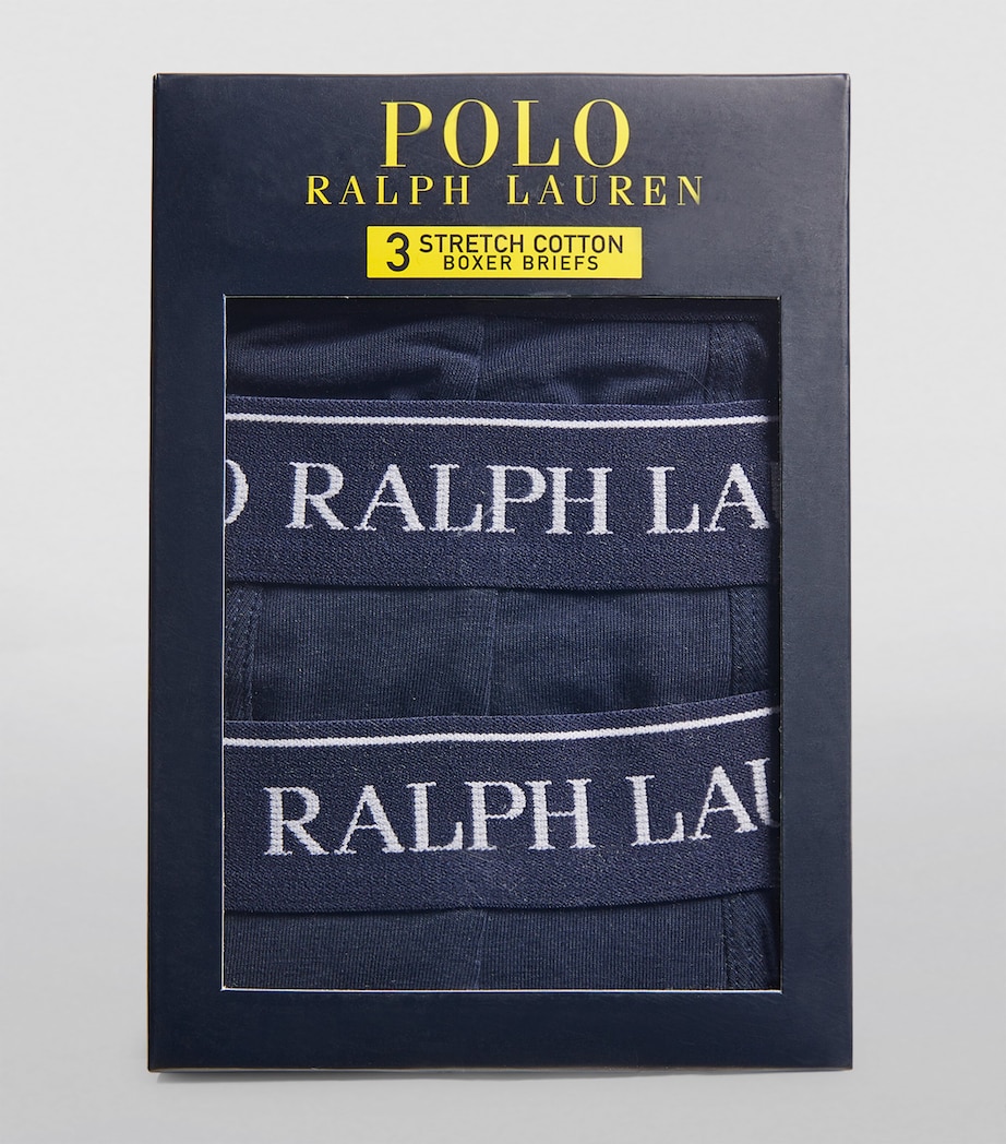 Stretch-Cotton Boxer Briefs (Pack of 3) NVY/CR NVY/ CR NVY Image 4