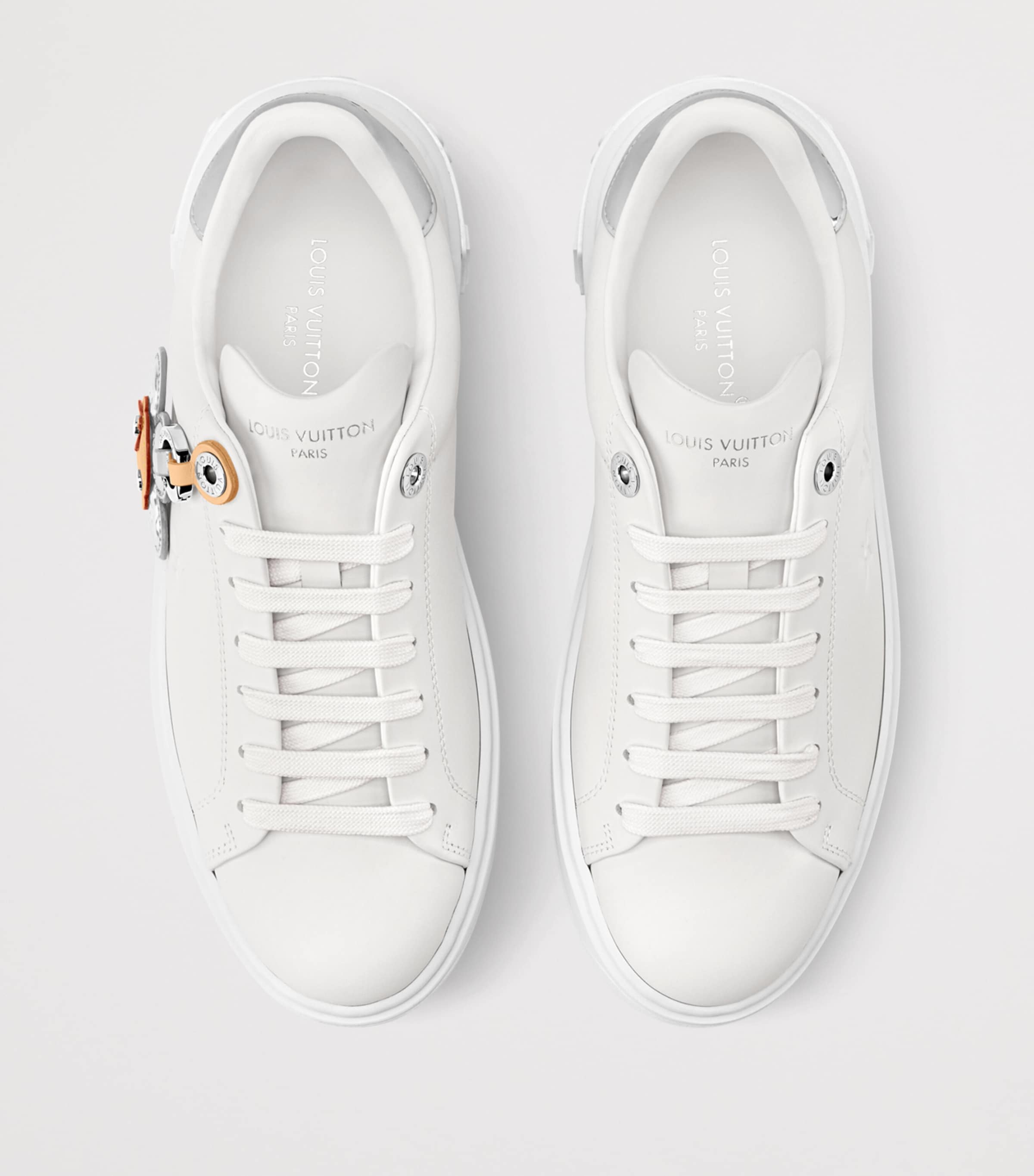 Leather Time Out Sneakers WHITE Image 4
