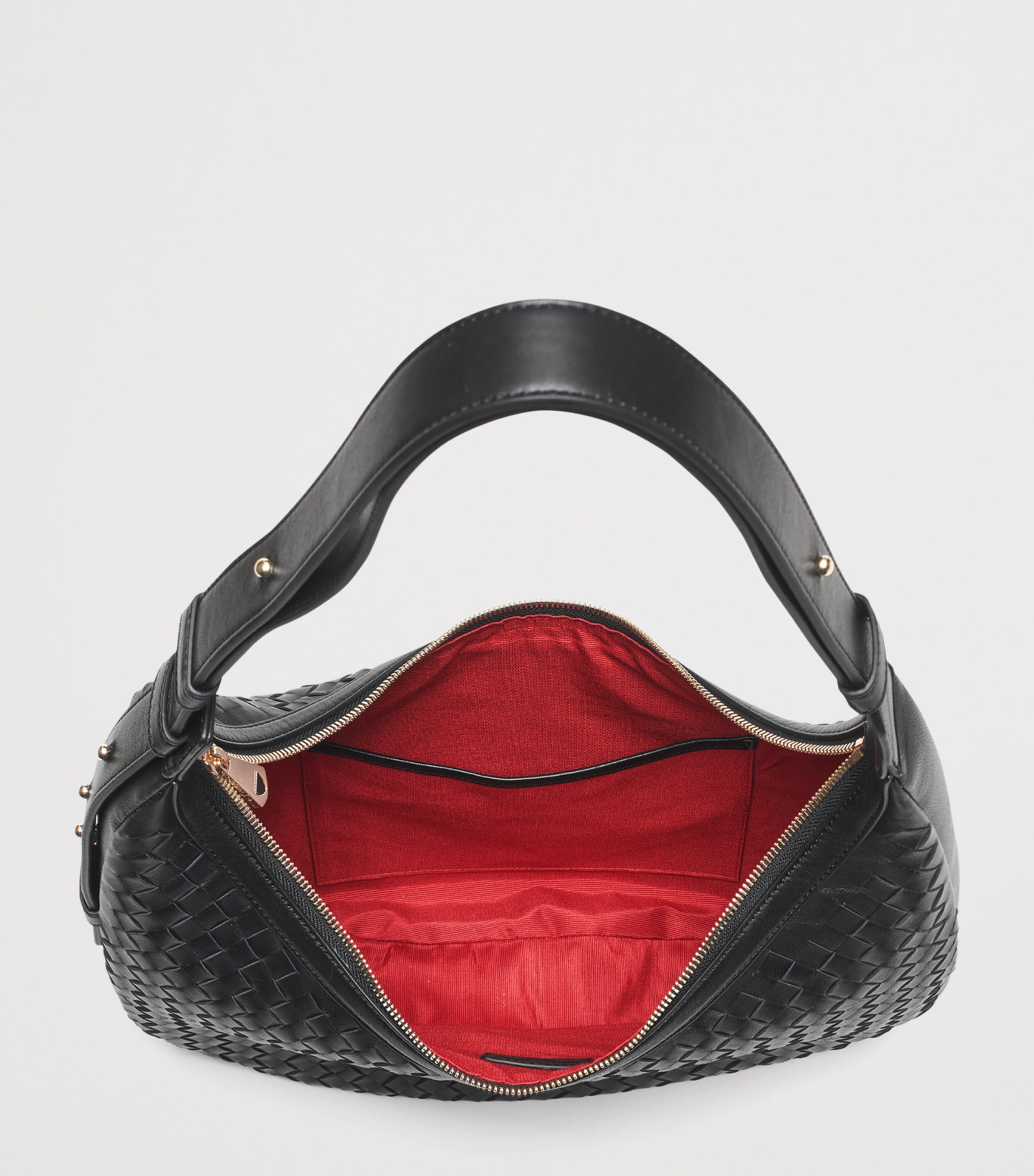 Aspinal Of London Large Soho Crescent Cross-Body Bag Black Image 5