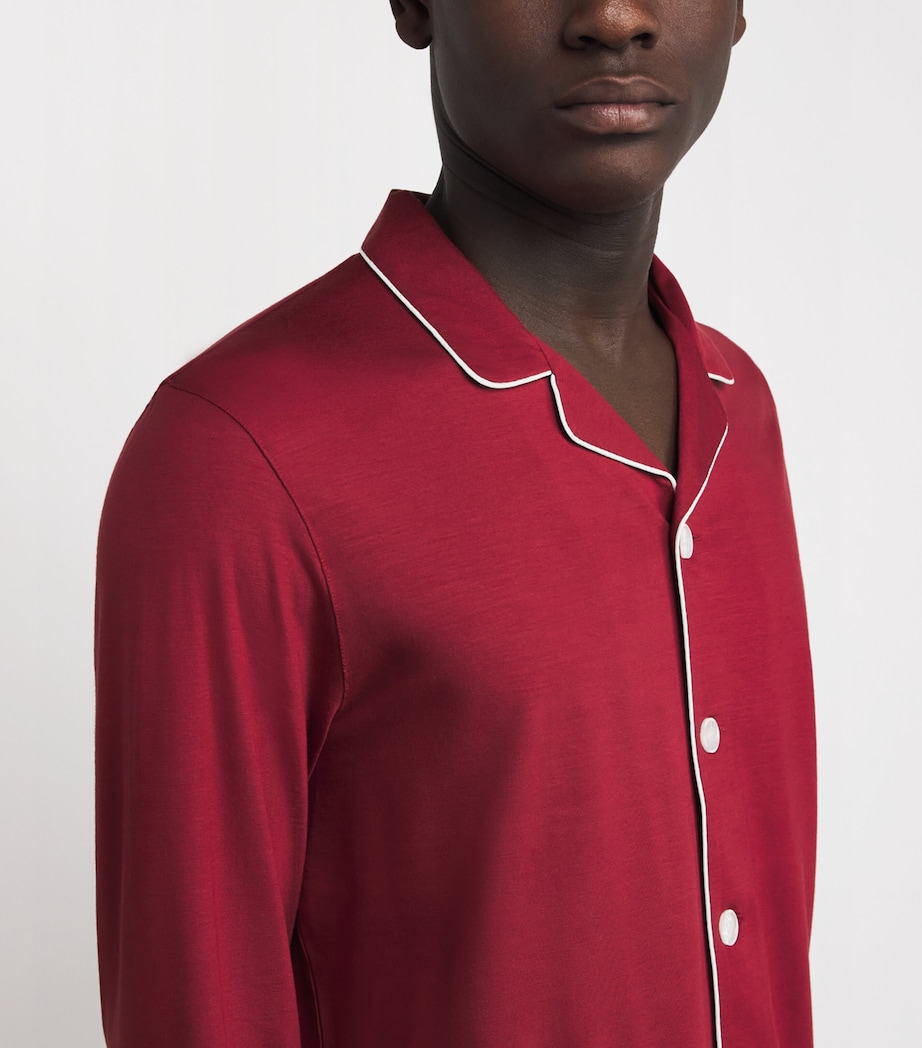 Micromodal Basel Pyjama Set 022RED Image 4