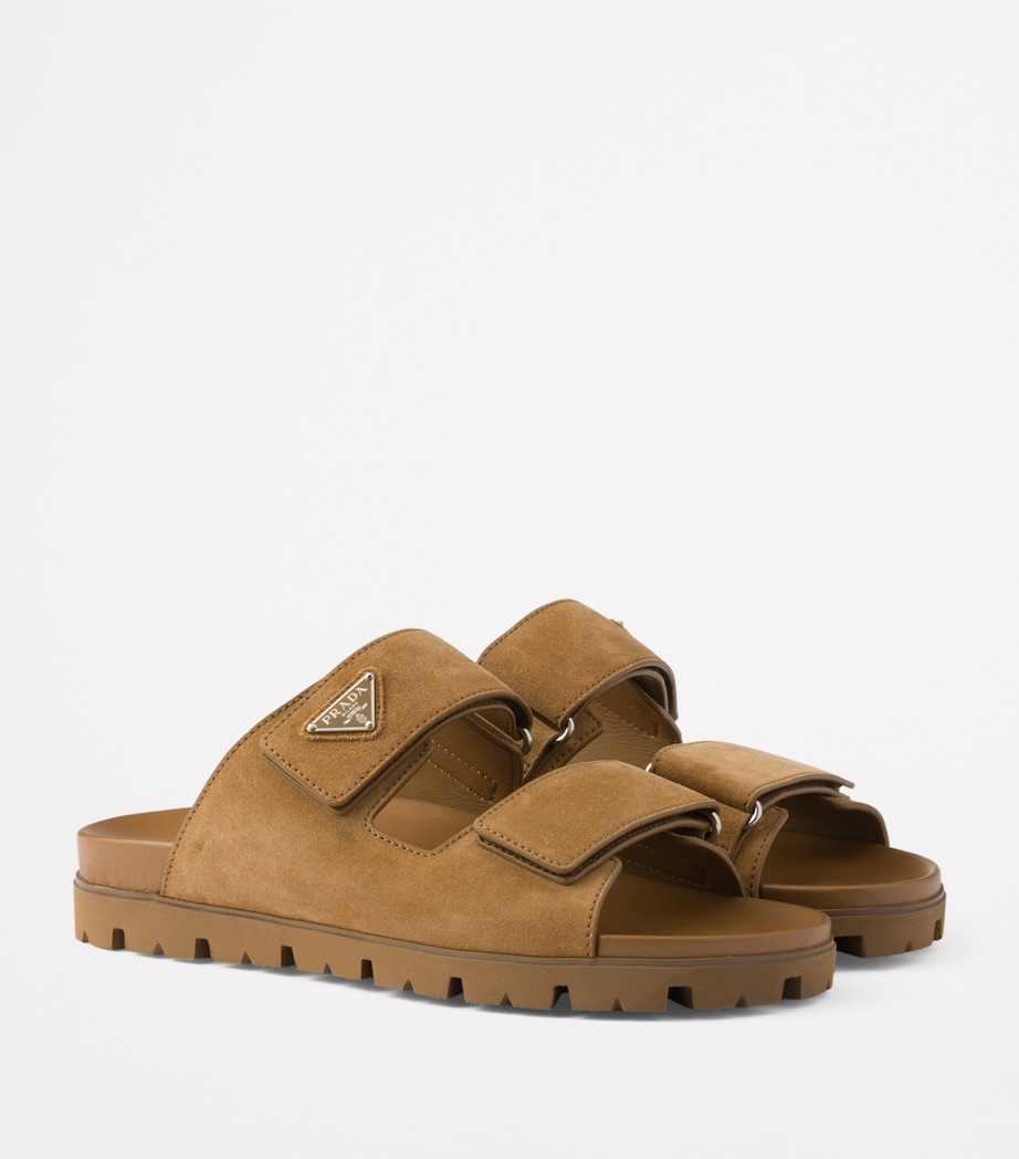 Suede Triangle Sandals F0401 Image 2