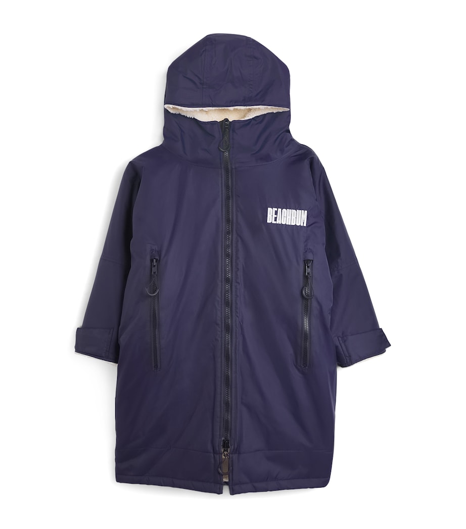 Beach Bum Waterproof Fleece-Lined Brobe (5-8 Years) Navy Image 1