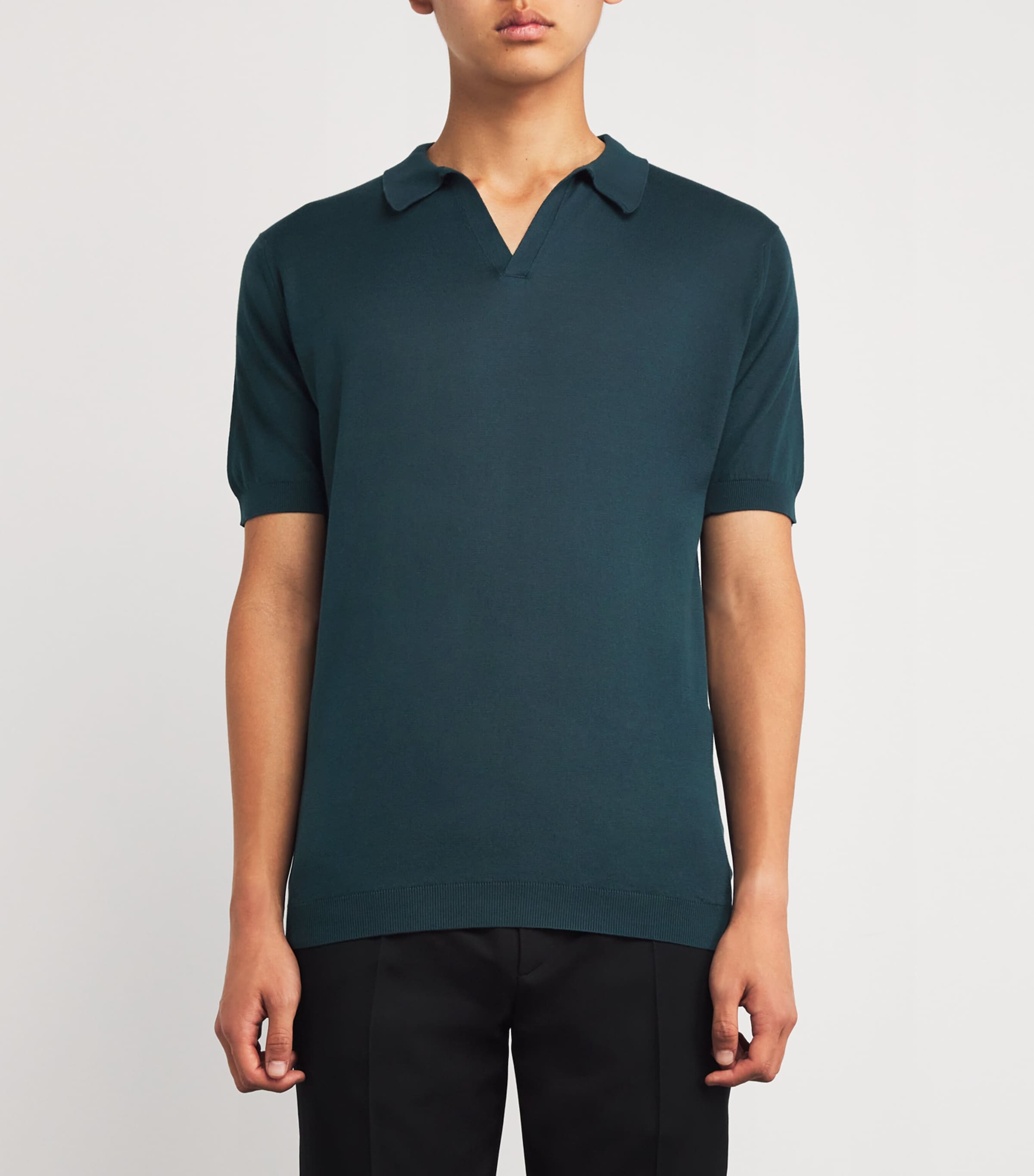 John Smedley Sea Island Cotton Skipper-Collar Noah Polo