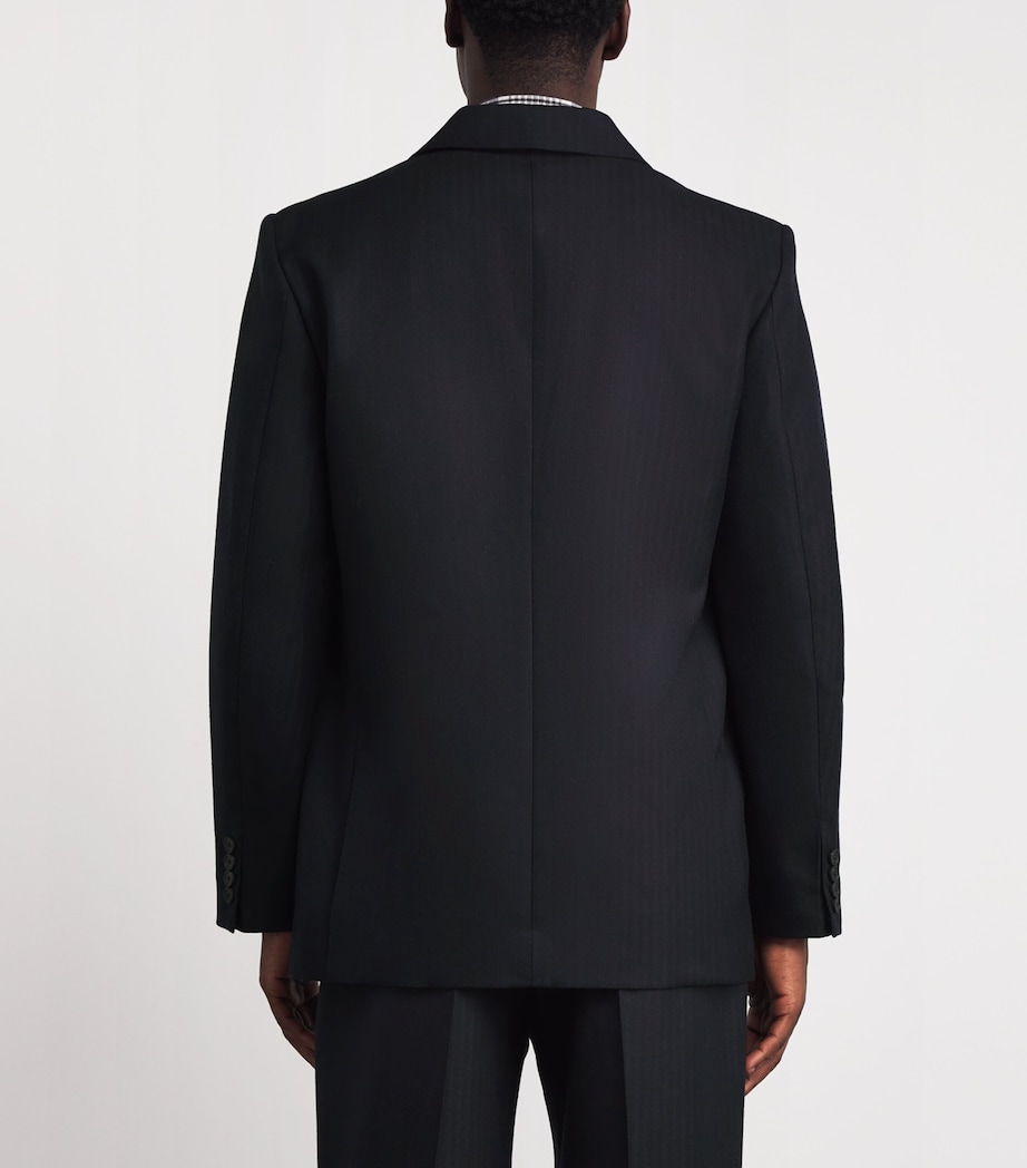 x Aaron Levine Wool Burlington Blazer DARKEST NAVY Image 4