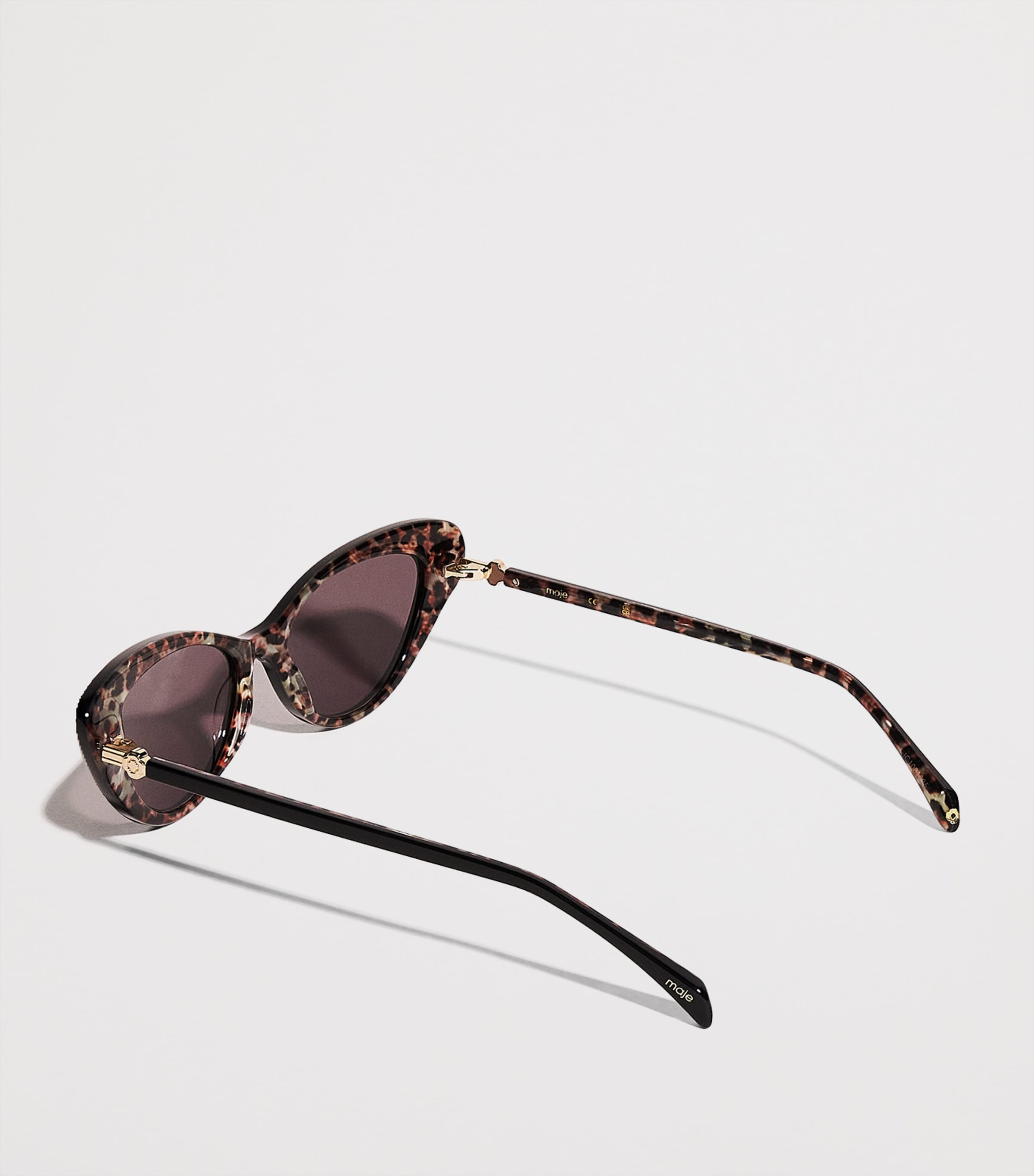 Acetate Cat Eye Sunglasses BLACK Image 3