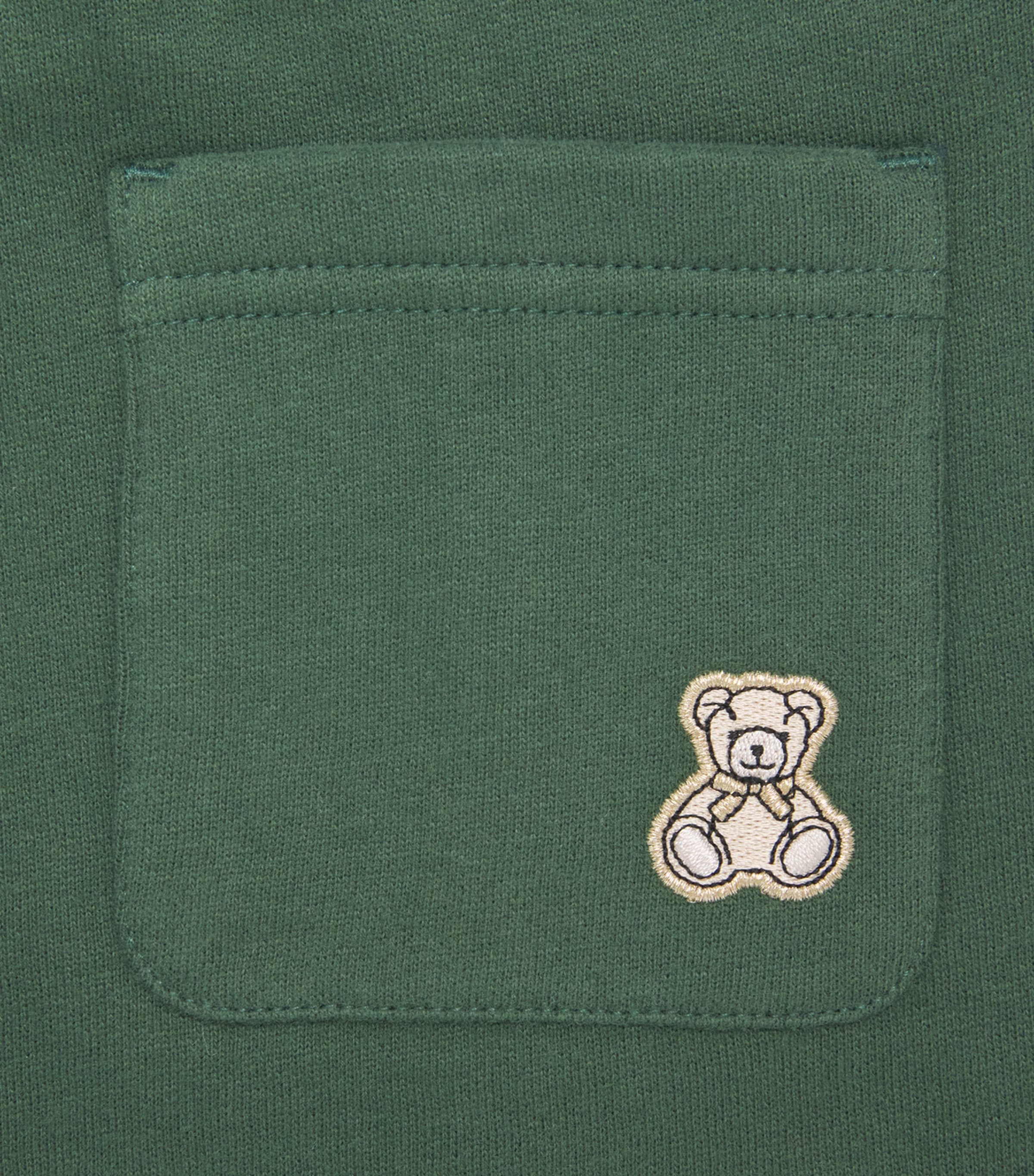 Harrods Cotton Jersey Logo Sweatpants Green Image 3
