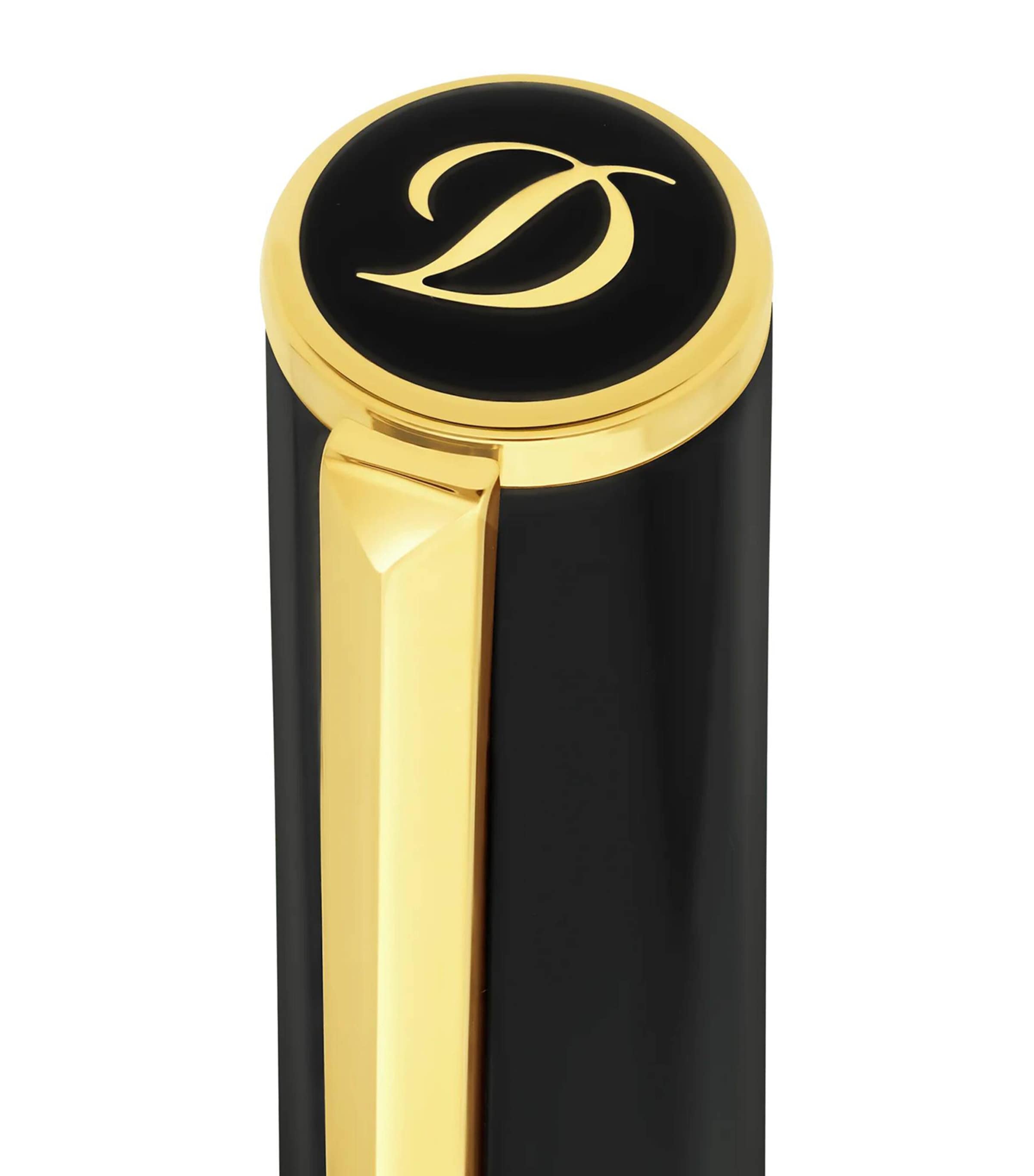 S.T. Dupont Initial Rollerball Pen Black & Golden Image 4