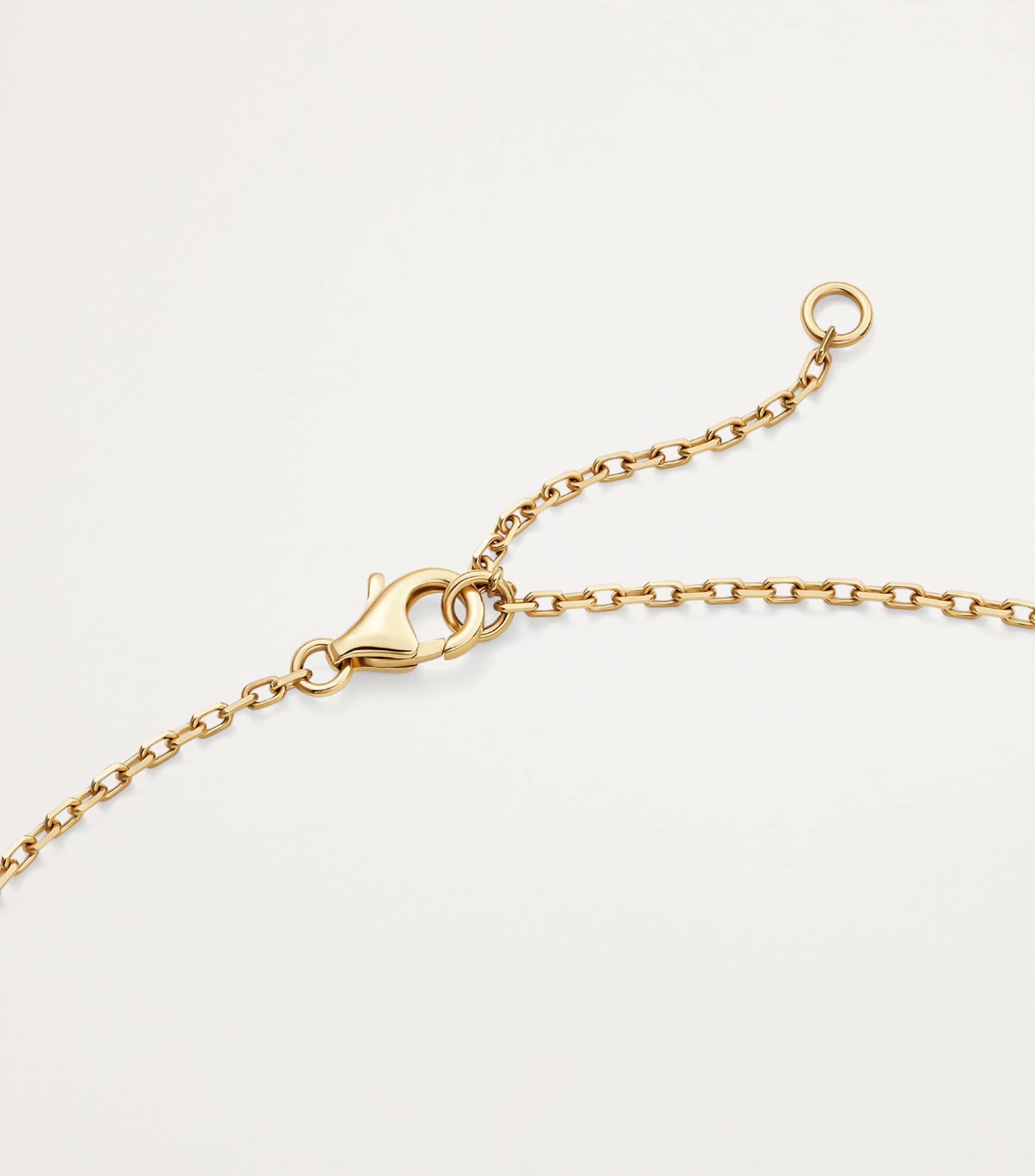 Yellow Gold and Diamond LOVE Necklace YELLOW GOLD Image 3