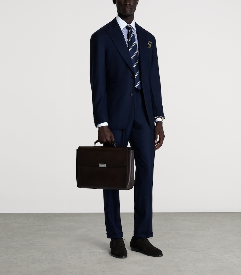Dunhill Mens Wool Cavendish Blazer Navy Image 2