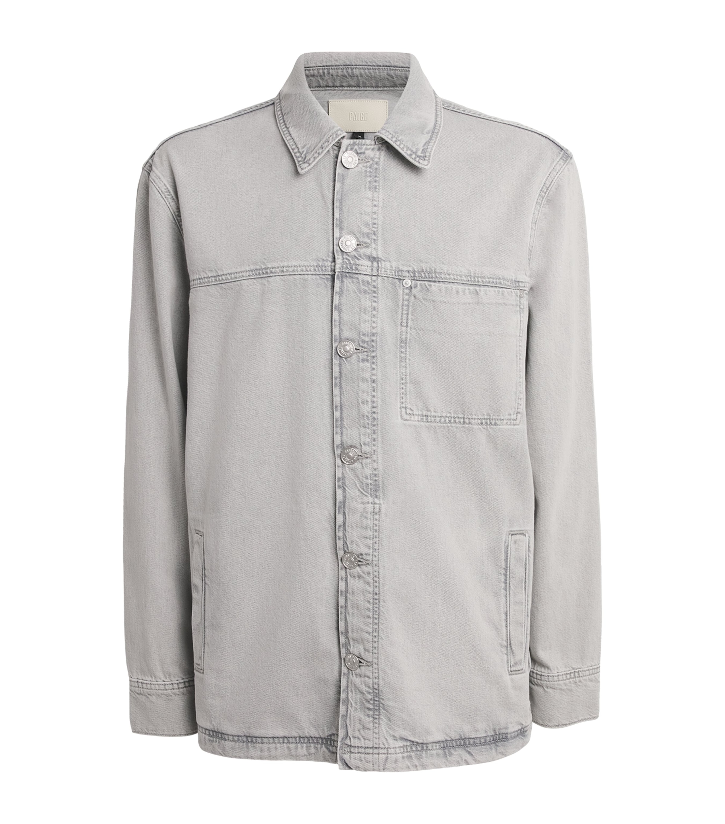 PAIGE Mens Denim Overshirt Fuentes Image 1