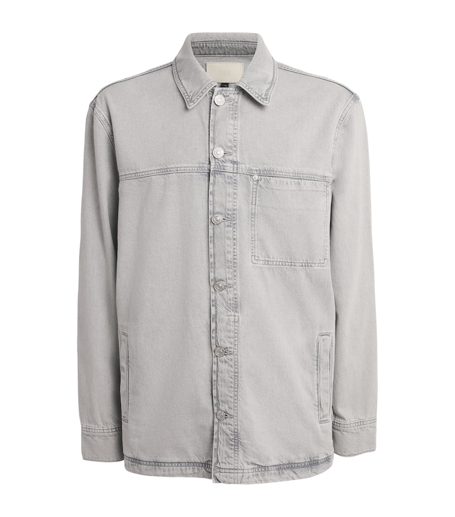 PAIGE Mens Denim Overshirt Fuentes Image 1