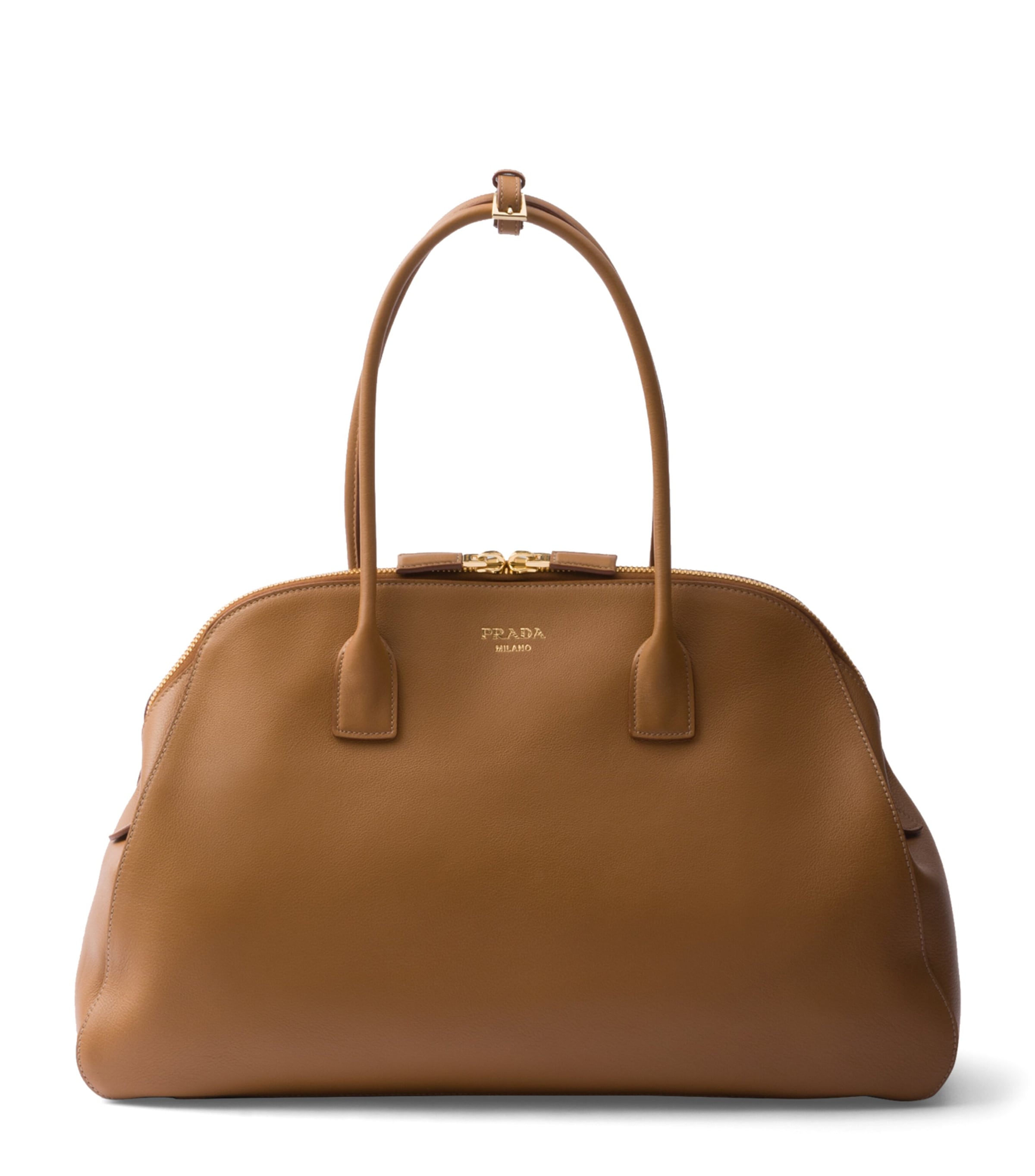Prada Large Leather Tote Bag Image 1