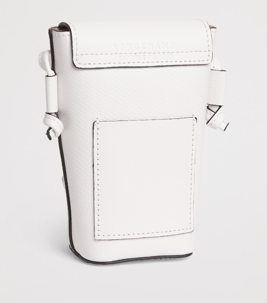 Leather Épure Phone Case with Strap 707 WHITE Image 3