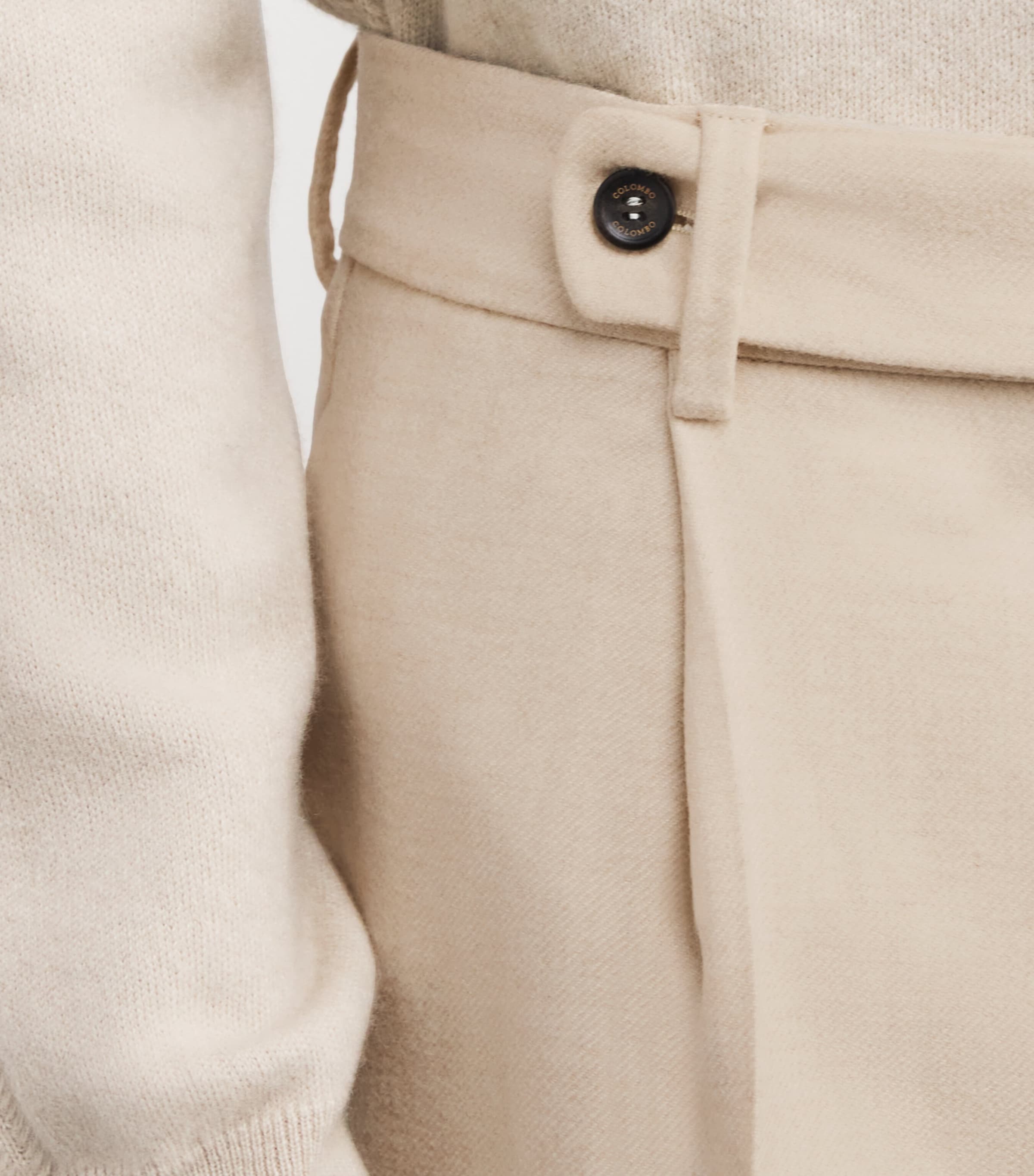 Cashmere Straight Trousers NATURAL WHITE 9009 Image 6