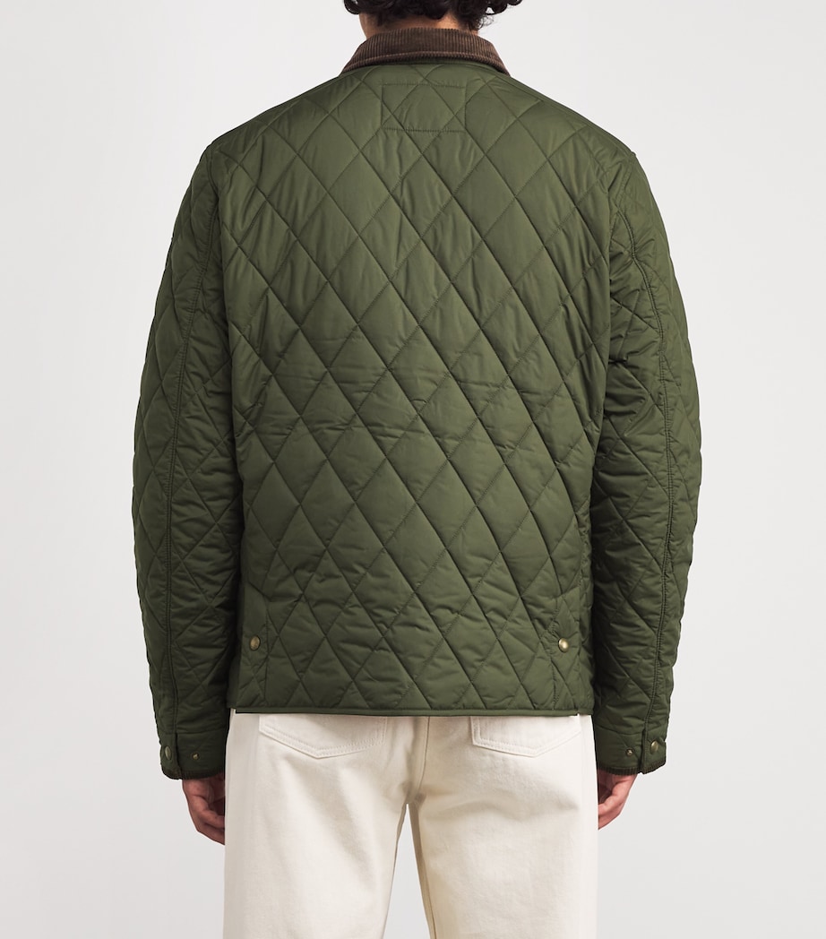 Water-Repellent Quilted Beaton Jacket DARK GREEN Image 4