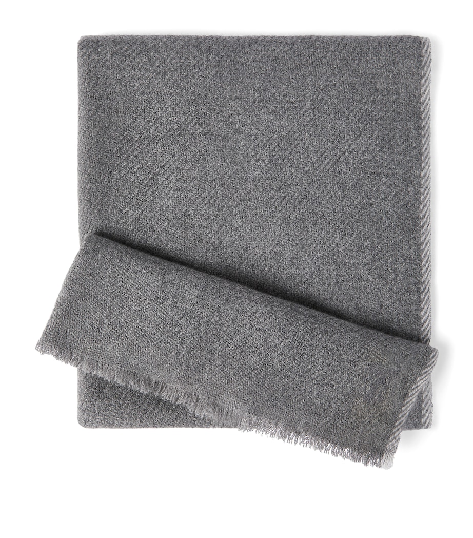 Brunello Cucinelli Cashmere Fringe-Trim Scarf Image 1