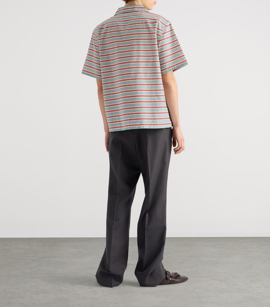 Prada Mens Cotton-Silk Bowling Shirt Image 5