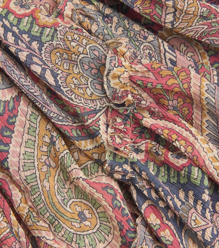 Silk Tie-Waist Maxi Dress X0867 Image 5