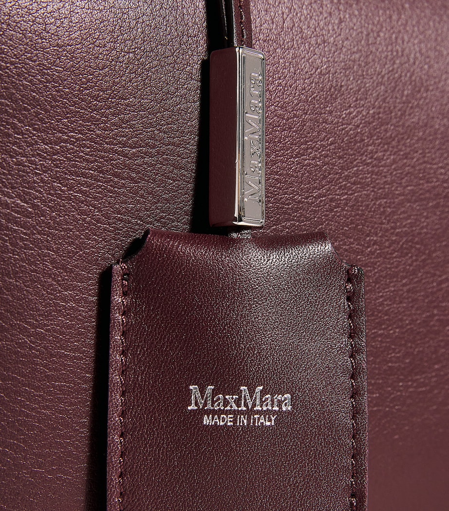 Medium Leather Bowler Bag BORDEAUX Image 6